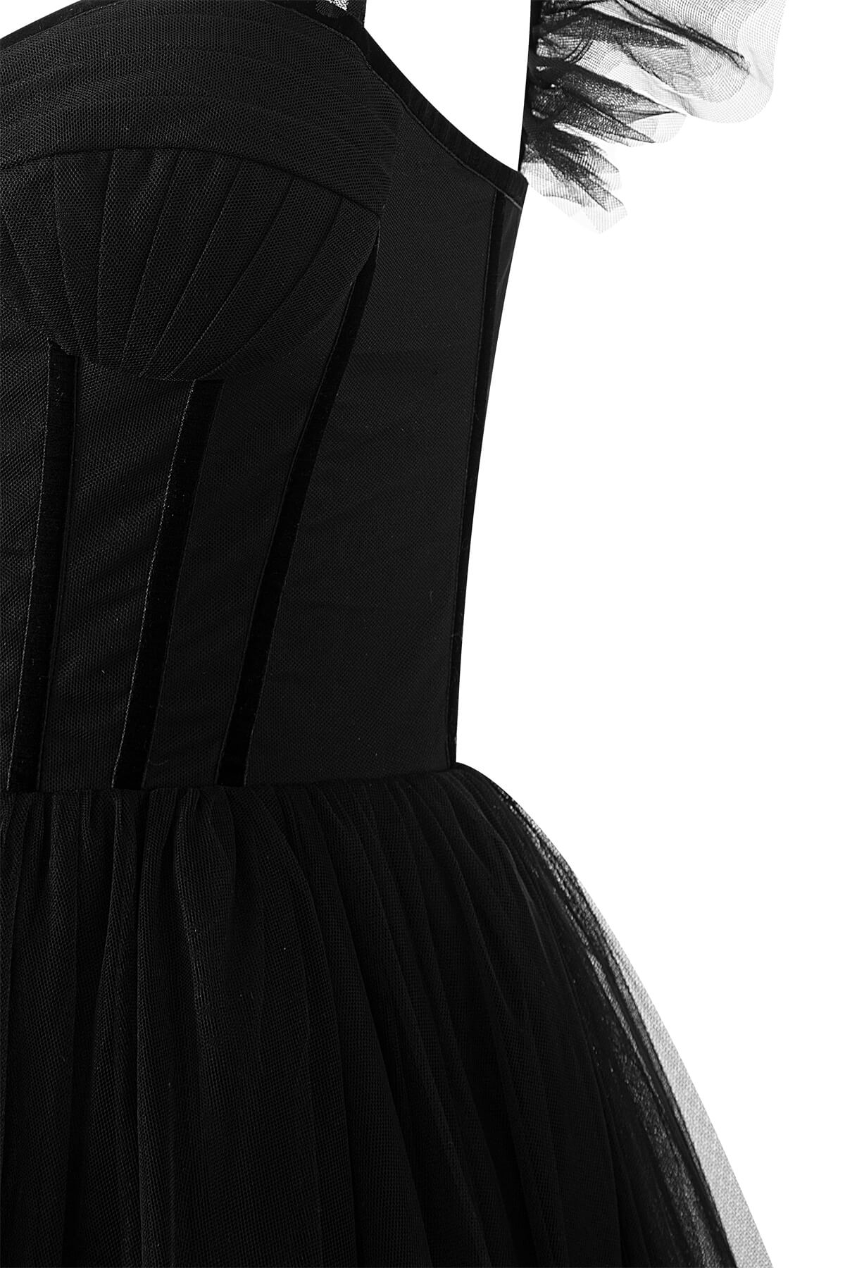 Katalina |A-Line Corset Ruffled Tulle Prom Dress - Prom Dresses - DINIBLO 