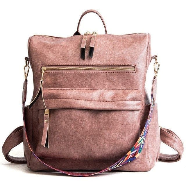 Multi Use Vegan Leather Tote Backpack -  - DINIBLO 