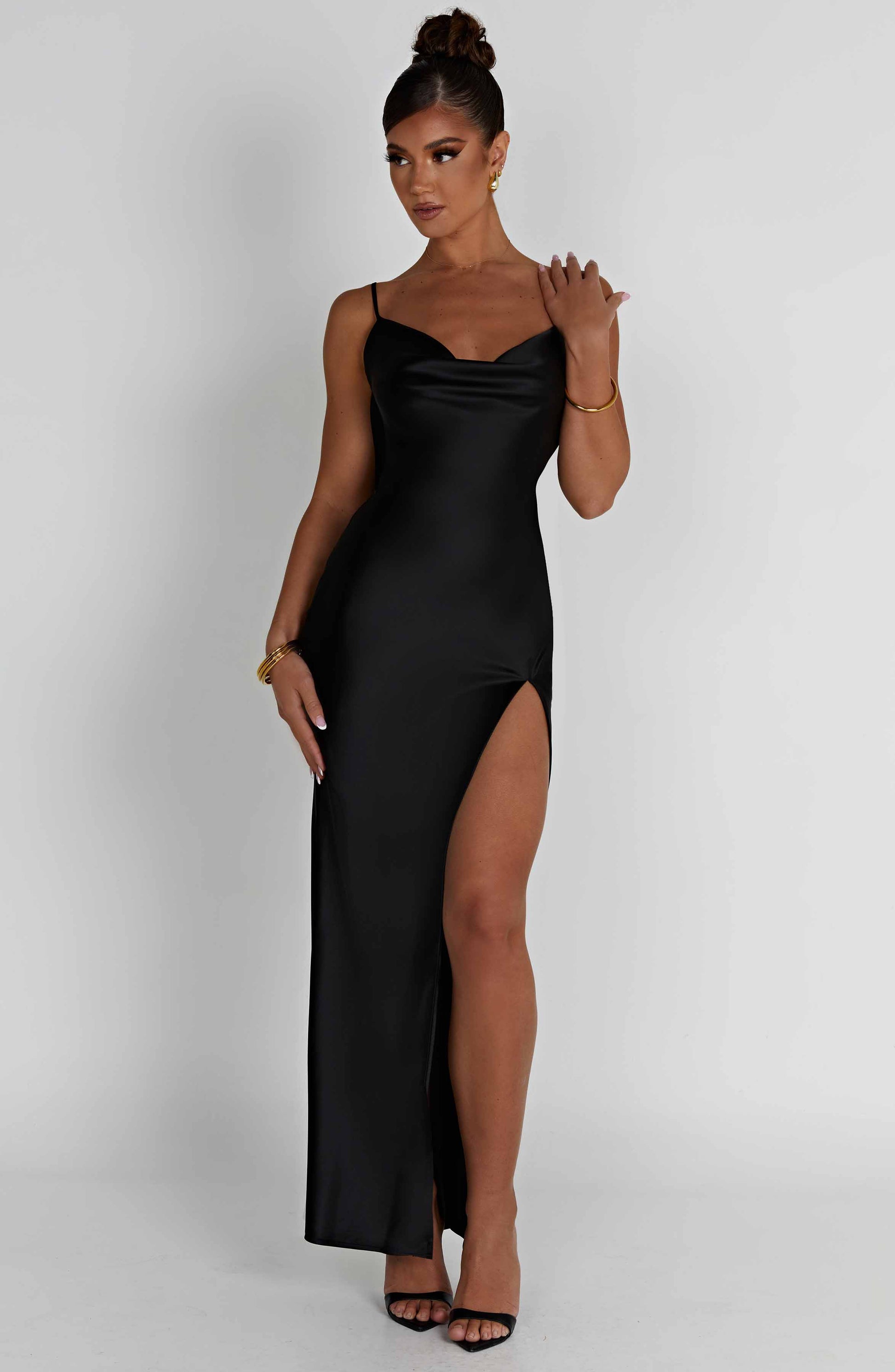 Celestina Maxi Dress - Black - Dress - DINIBLO 