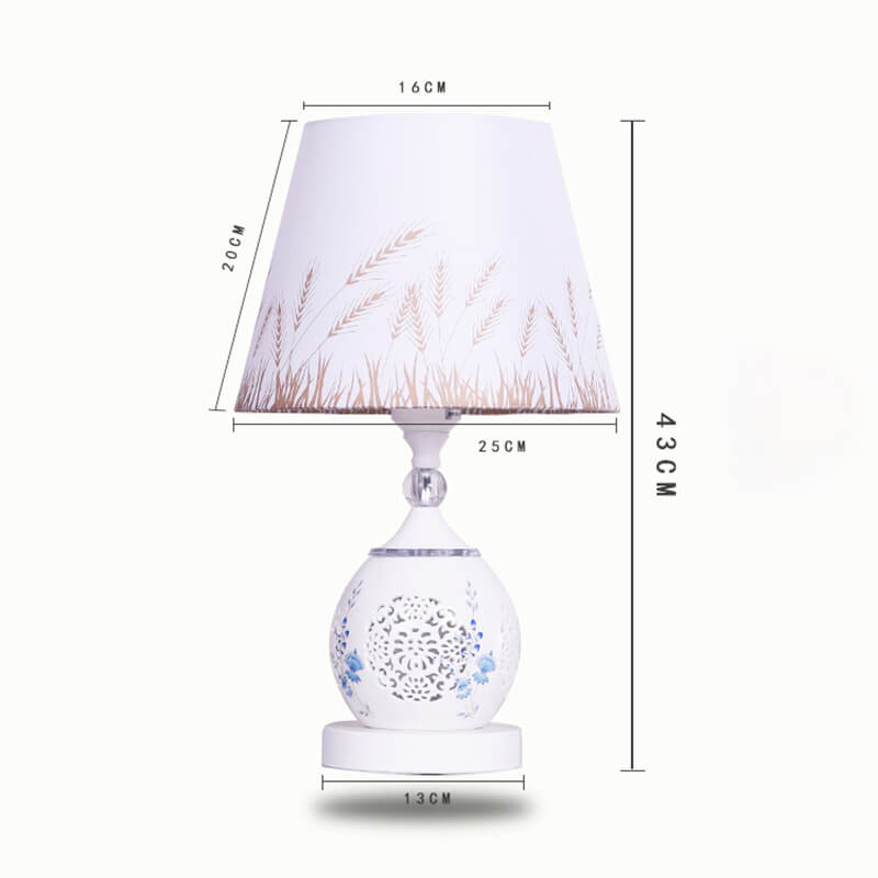 Blue And White Porcelain Ceramic Table Lamp - Table Lamp - DINIBLO 