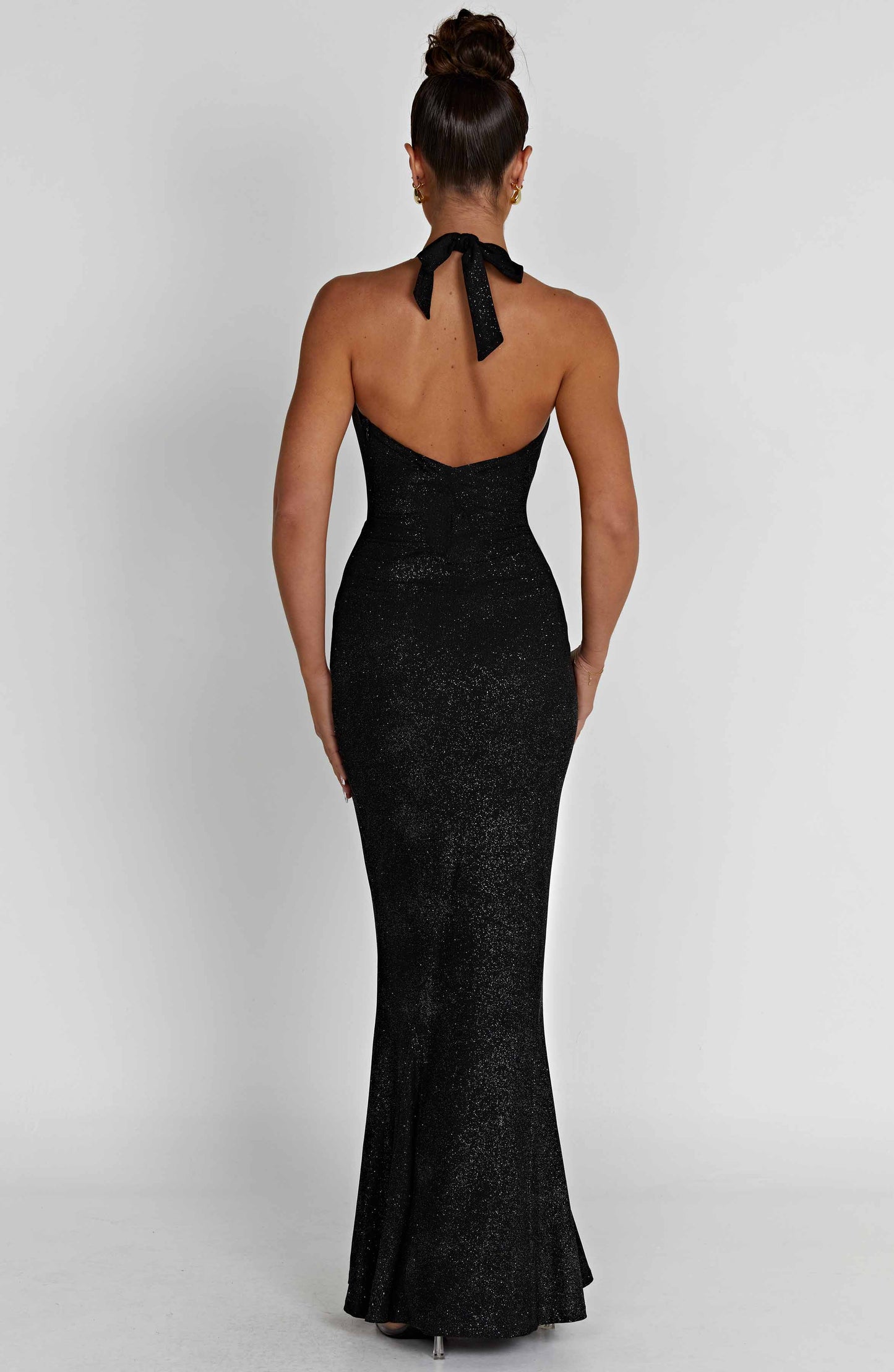 Chrishelle Maxi Dress - Black Sparkle - Dress - DINIBLO 