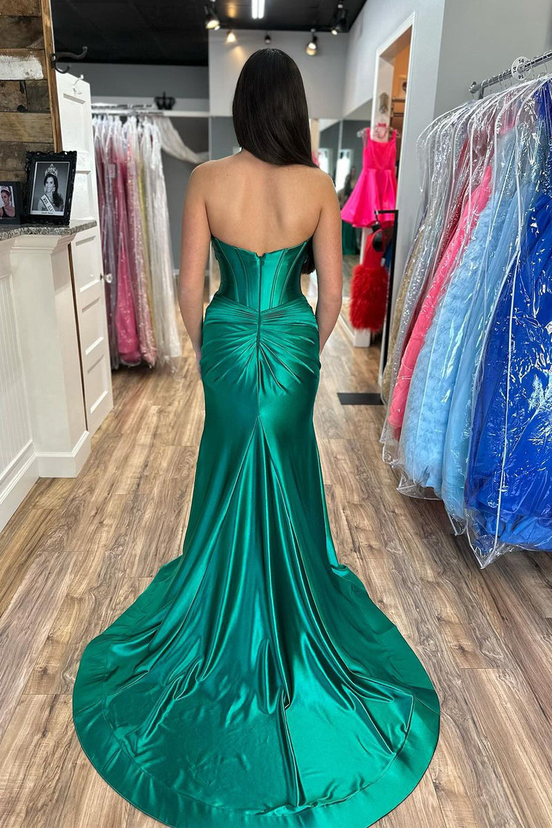 Brylee| Sweetheart Satin Mermaid Long Prom Dress - Prom Dress - DINIBLO 