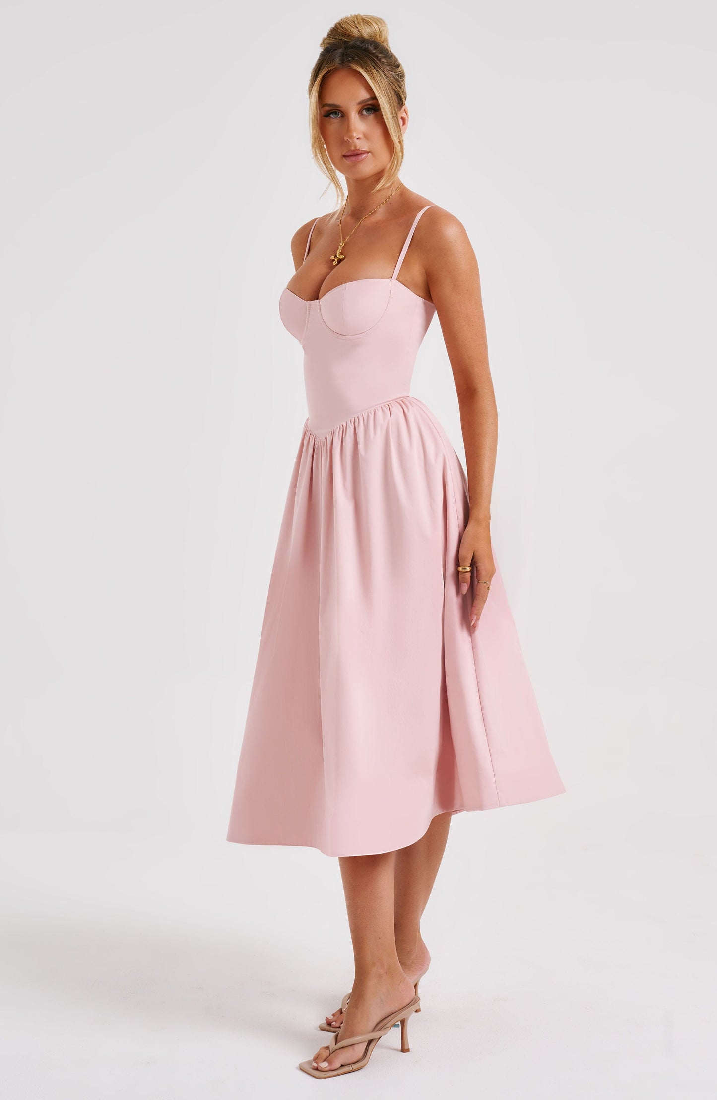 Daisey Midi Dress - Blush - Dress - DINIBLO 