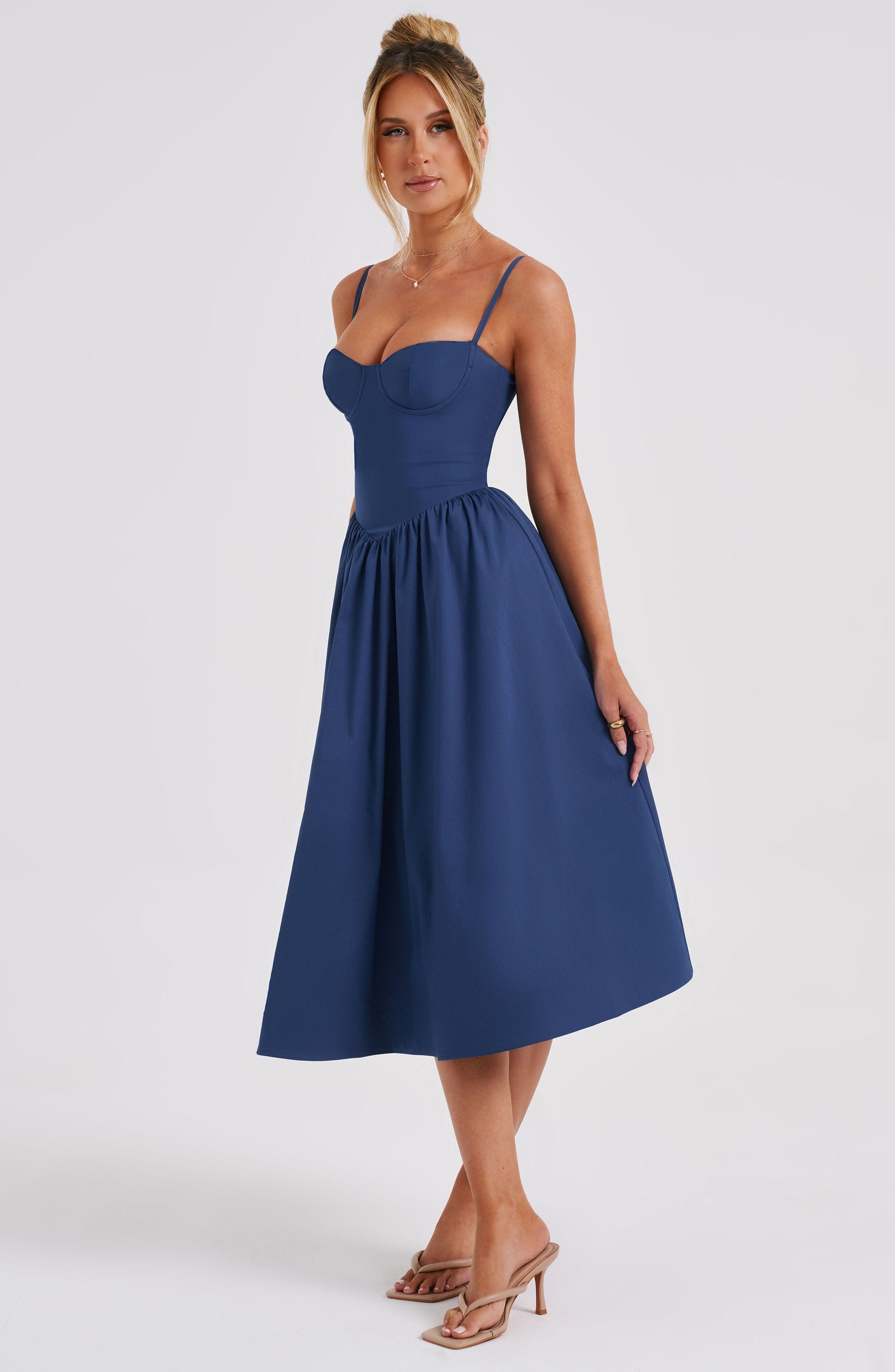 Daisey Midi Dress - Navy - Dress - DINIBLO 