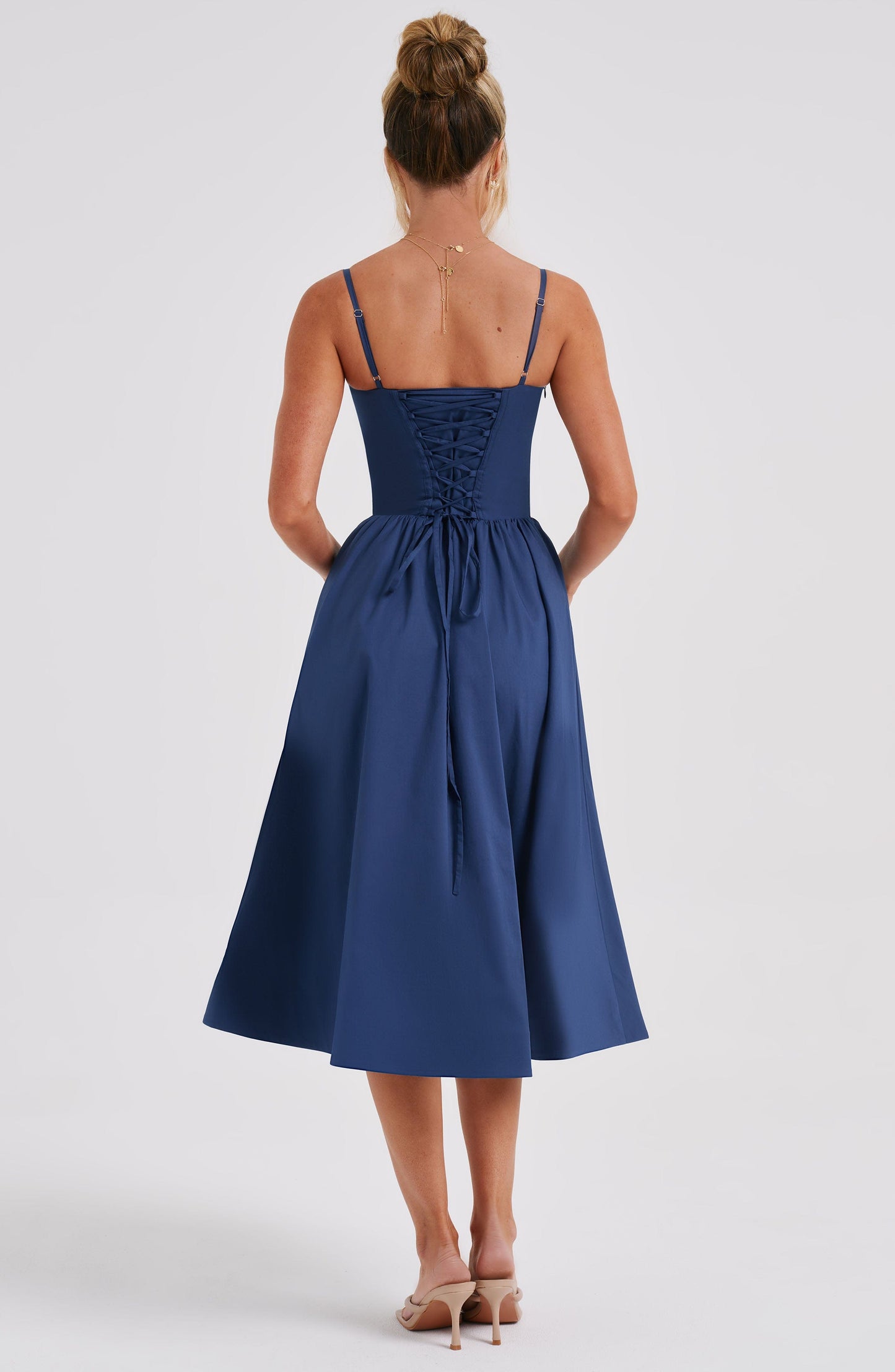 Daisey Midi Dress - Navy - Dress - DINIBLO 