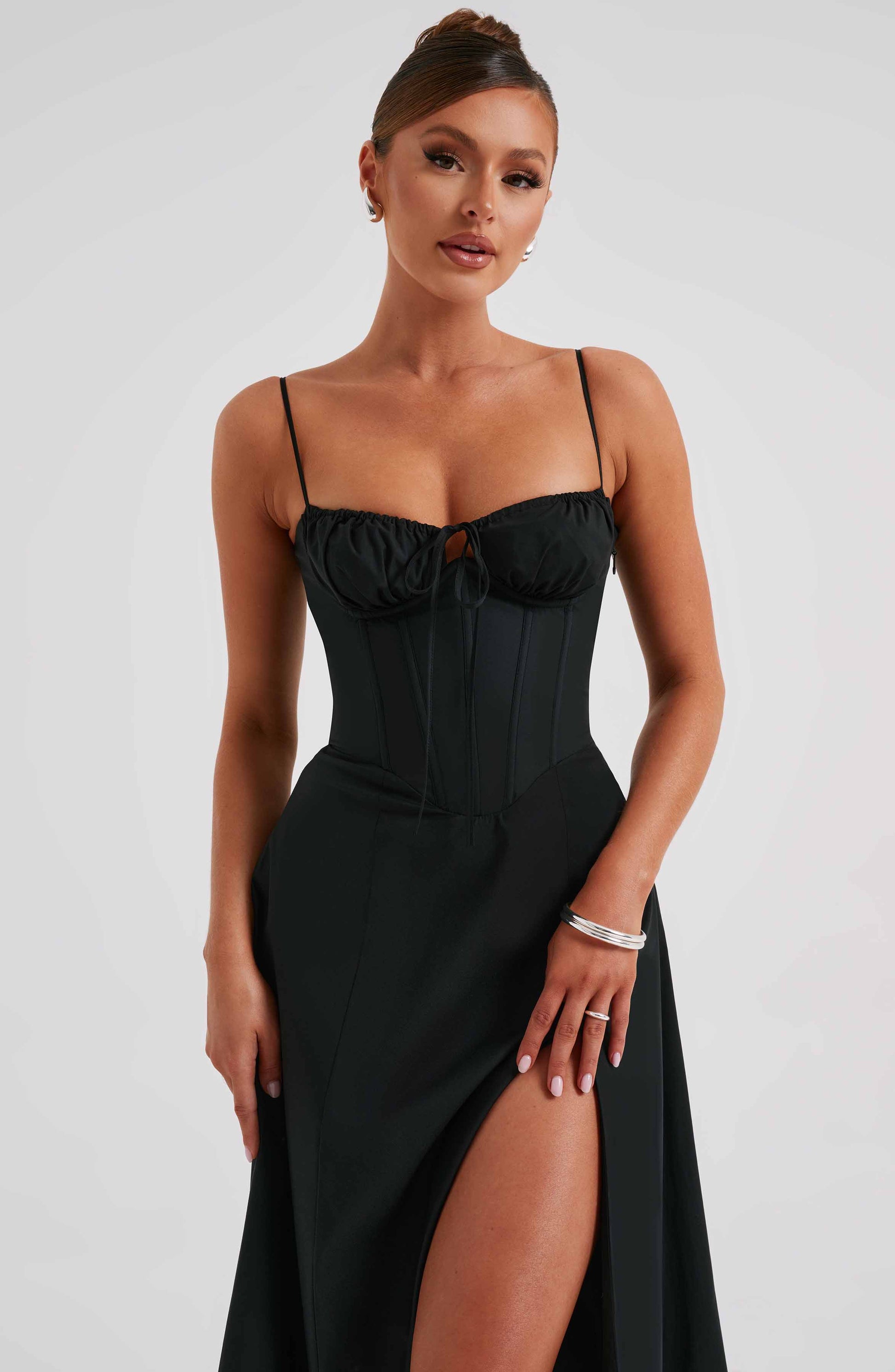 Deanna Midi Dress - Black - Dress - DINIBLO 