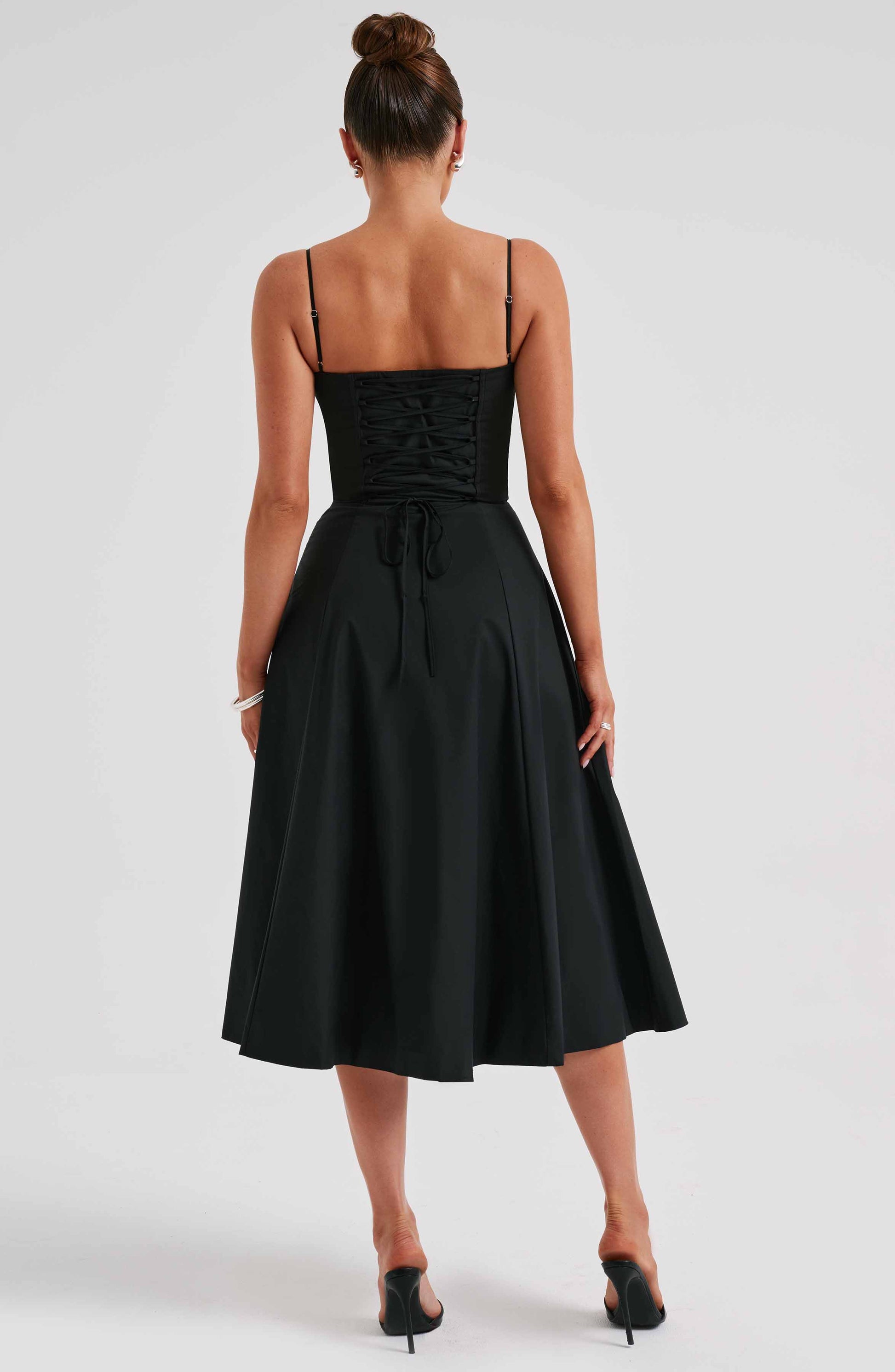 Deanna Midi Dress - Black - Dress - DINIBLO 