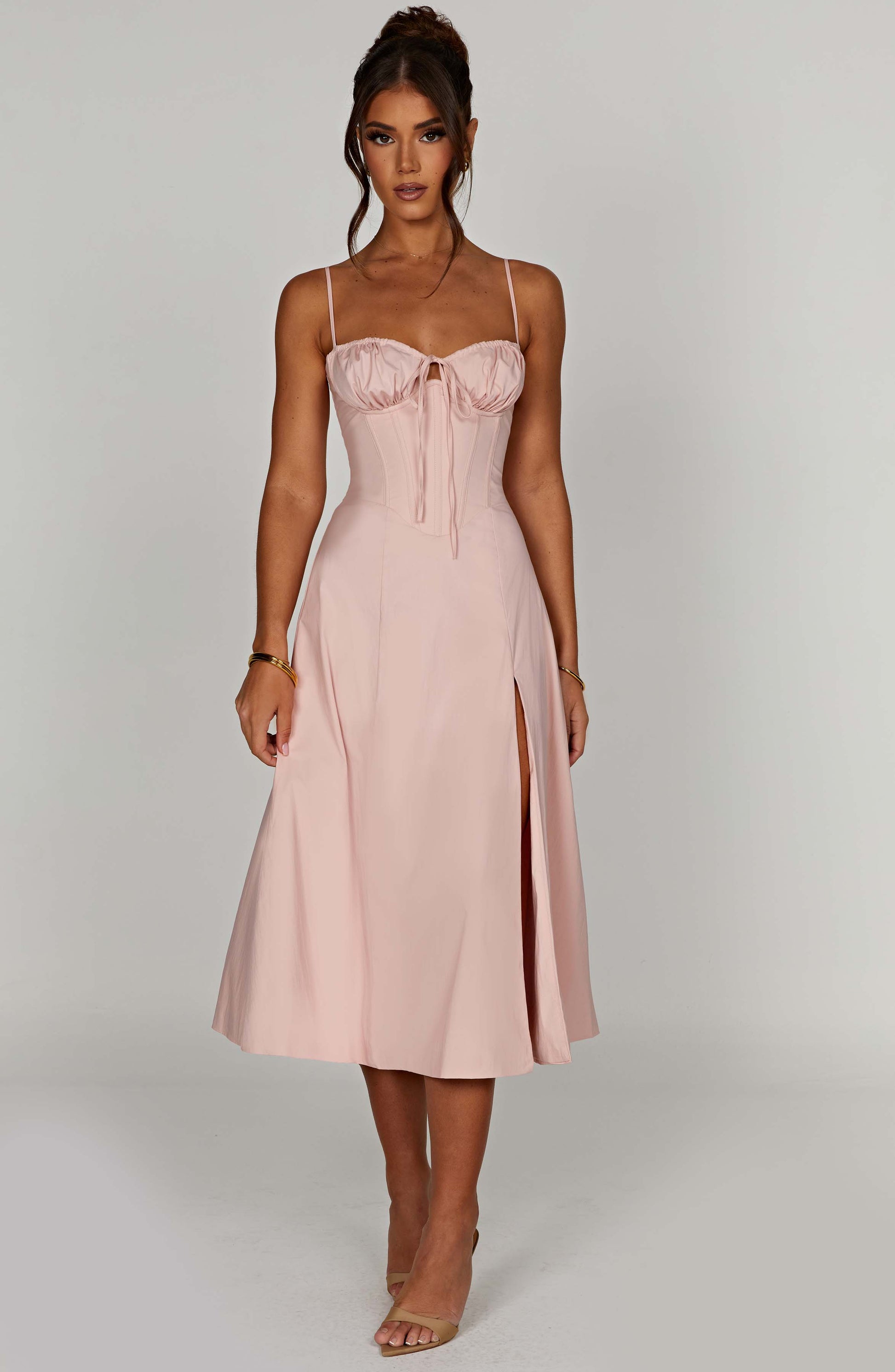 Deanna Midi Dress - Blush - Dress - DINIBLO 