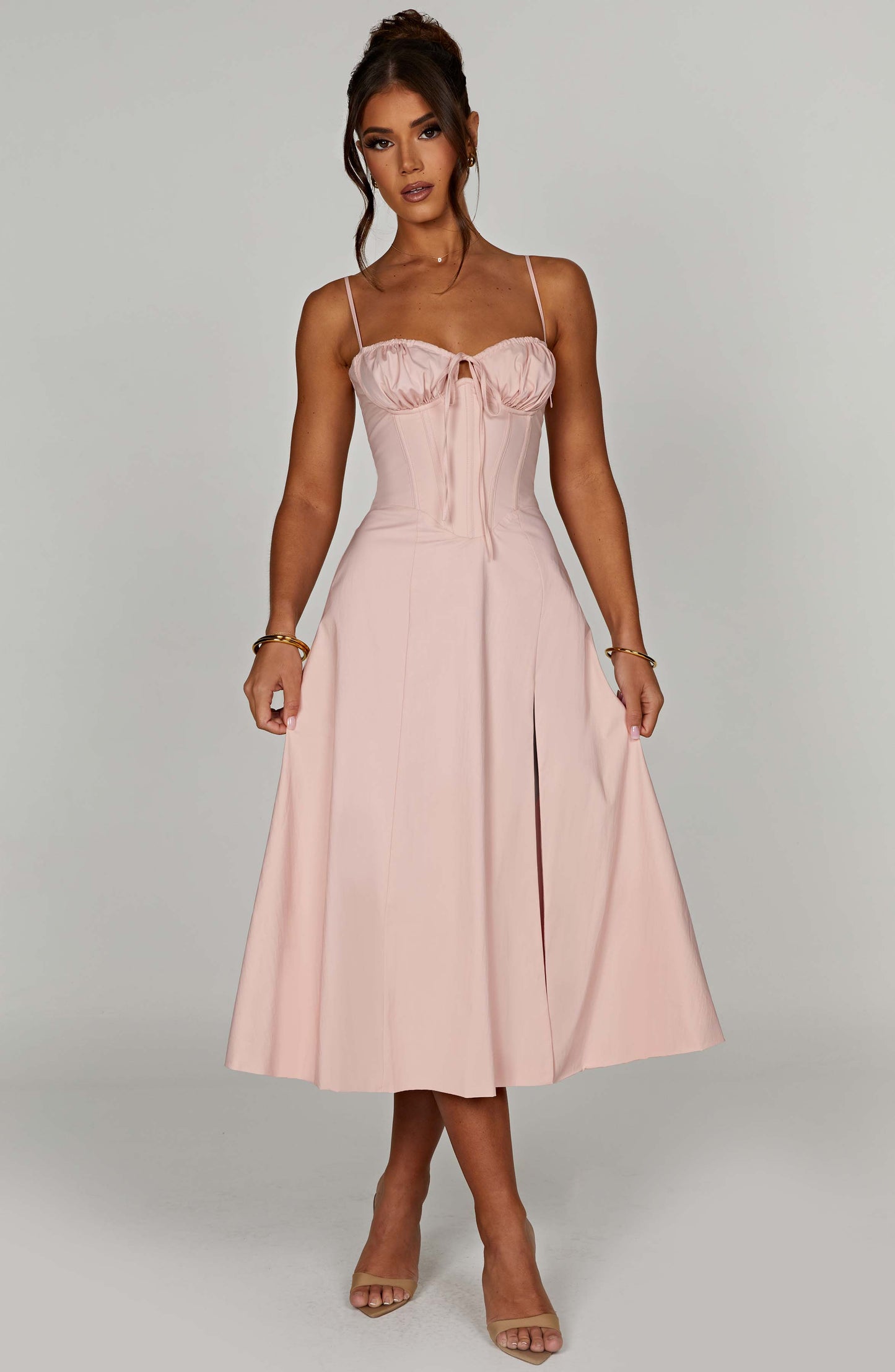 Deanna Midi Dress - Blush - Dress - DINIBLO 