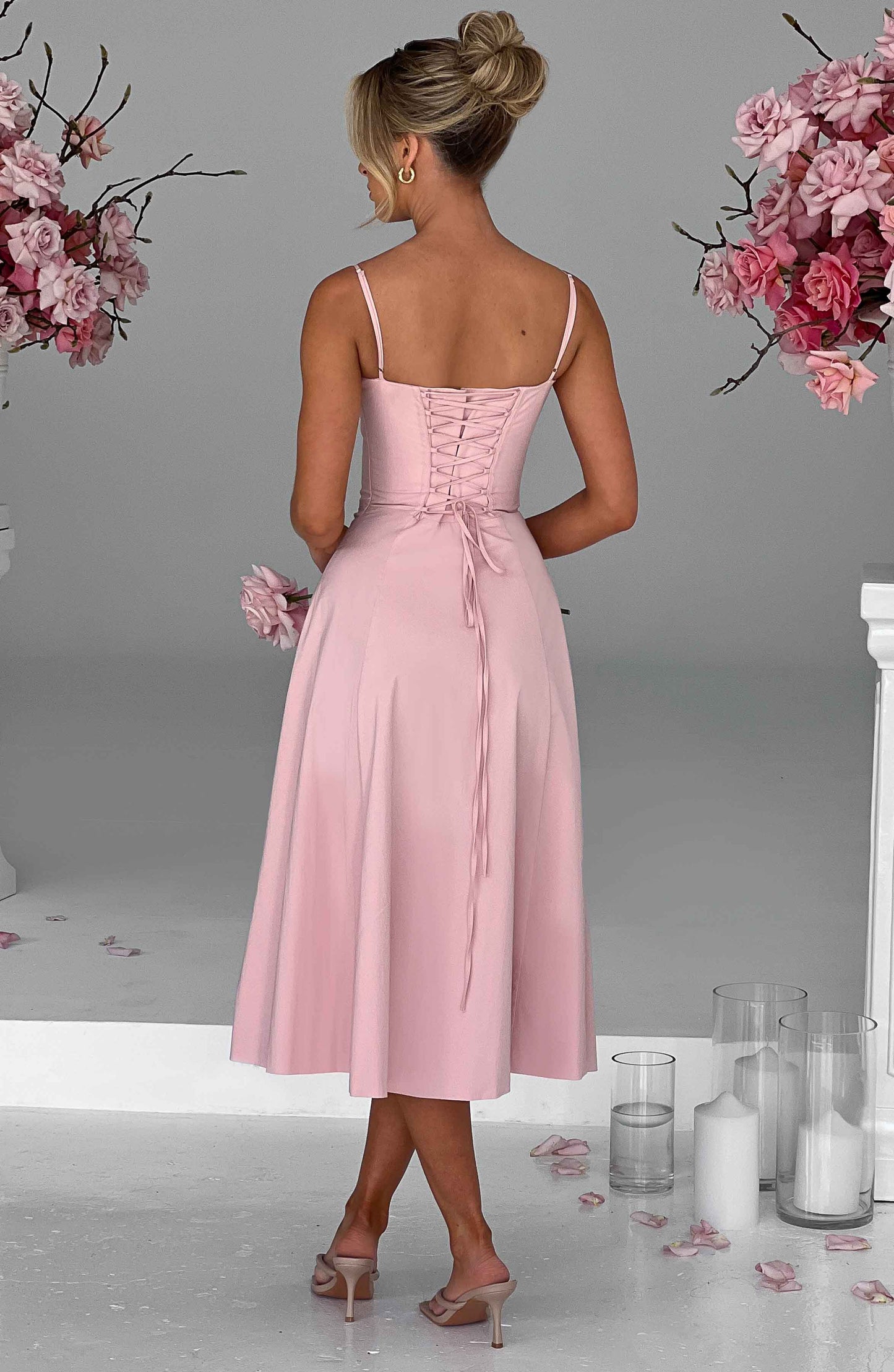 Deanna Midi Dress - Blush - Dress - DINIBLO 