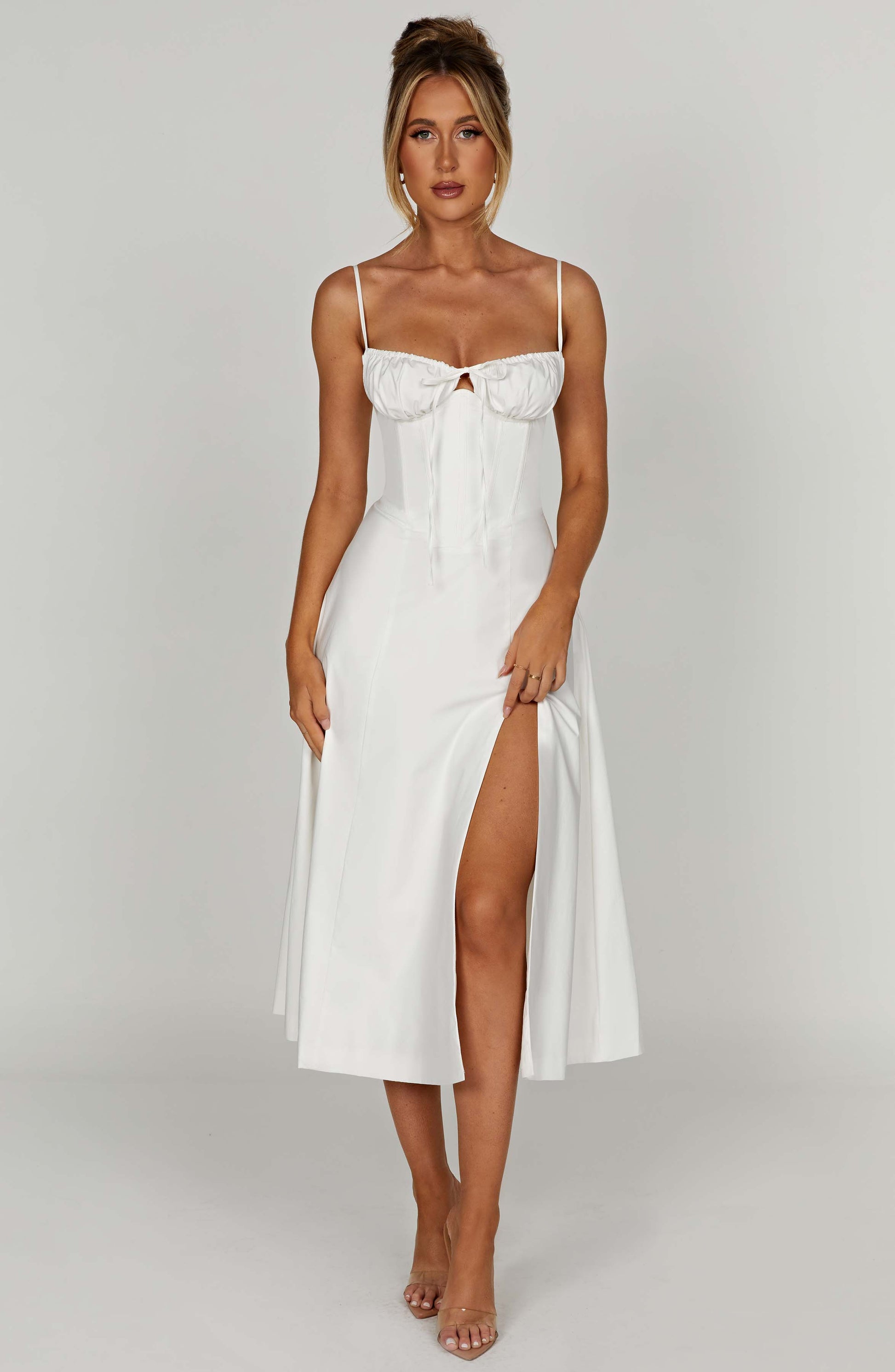 Deanna Midi Dress - Ivory - Dress - DINIBLO 