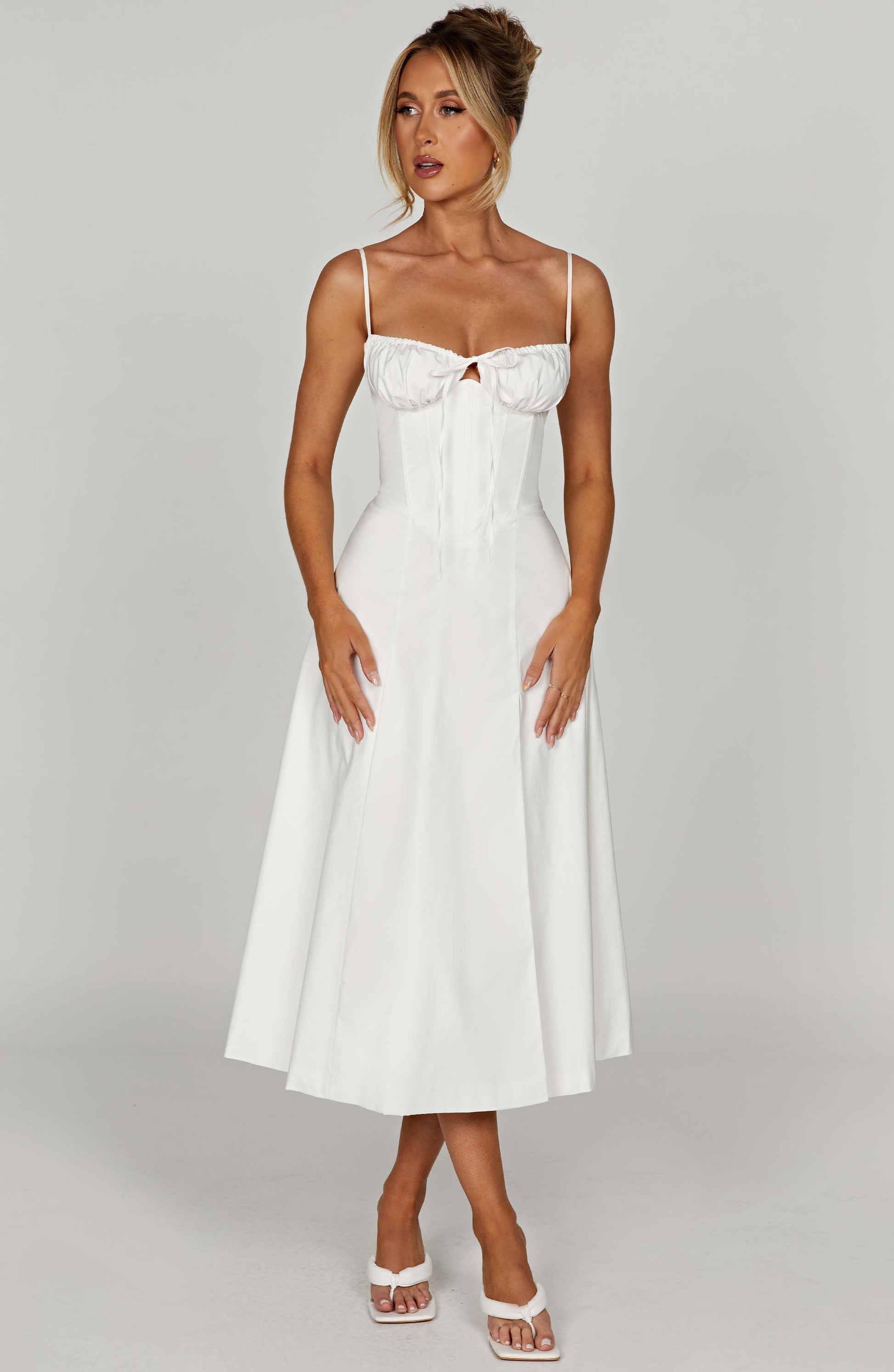 Deanna Midi Dress - Ivory - Dress - DINIBLO 