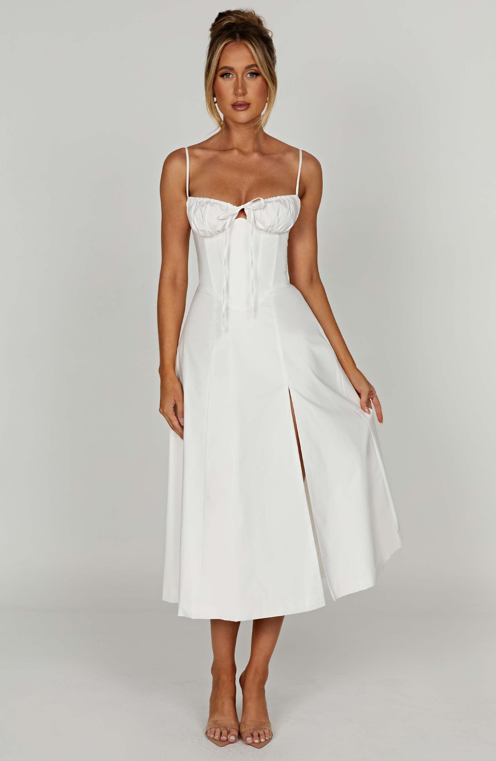 Deanna Midi Dress - Ivory - Dress - DINIBLO 