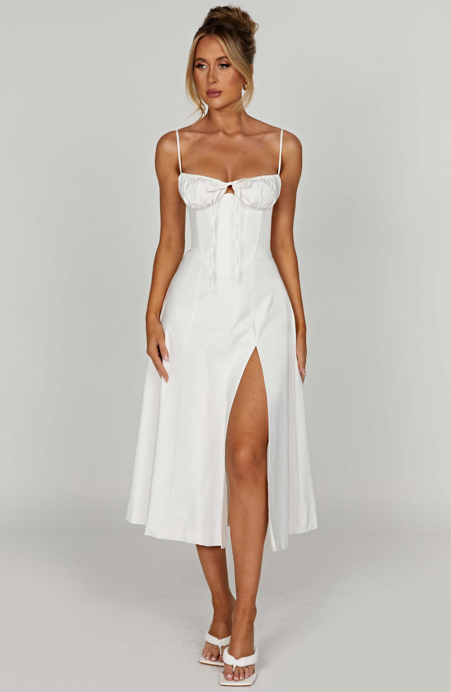 Deanna Midi Dress - Ivory - Dress - DINIBLO 