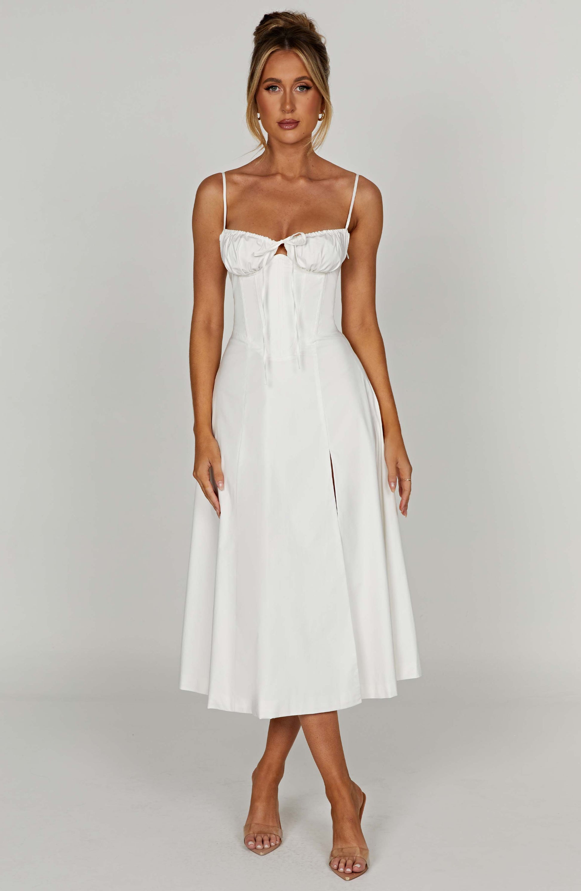 Deanna Midi Dress - Ivory - Dress - DINIBLO 