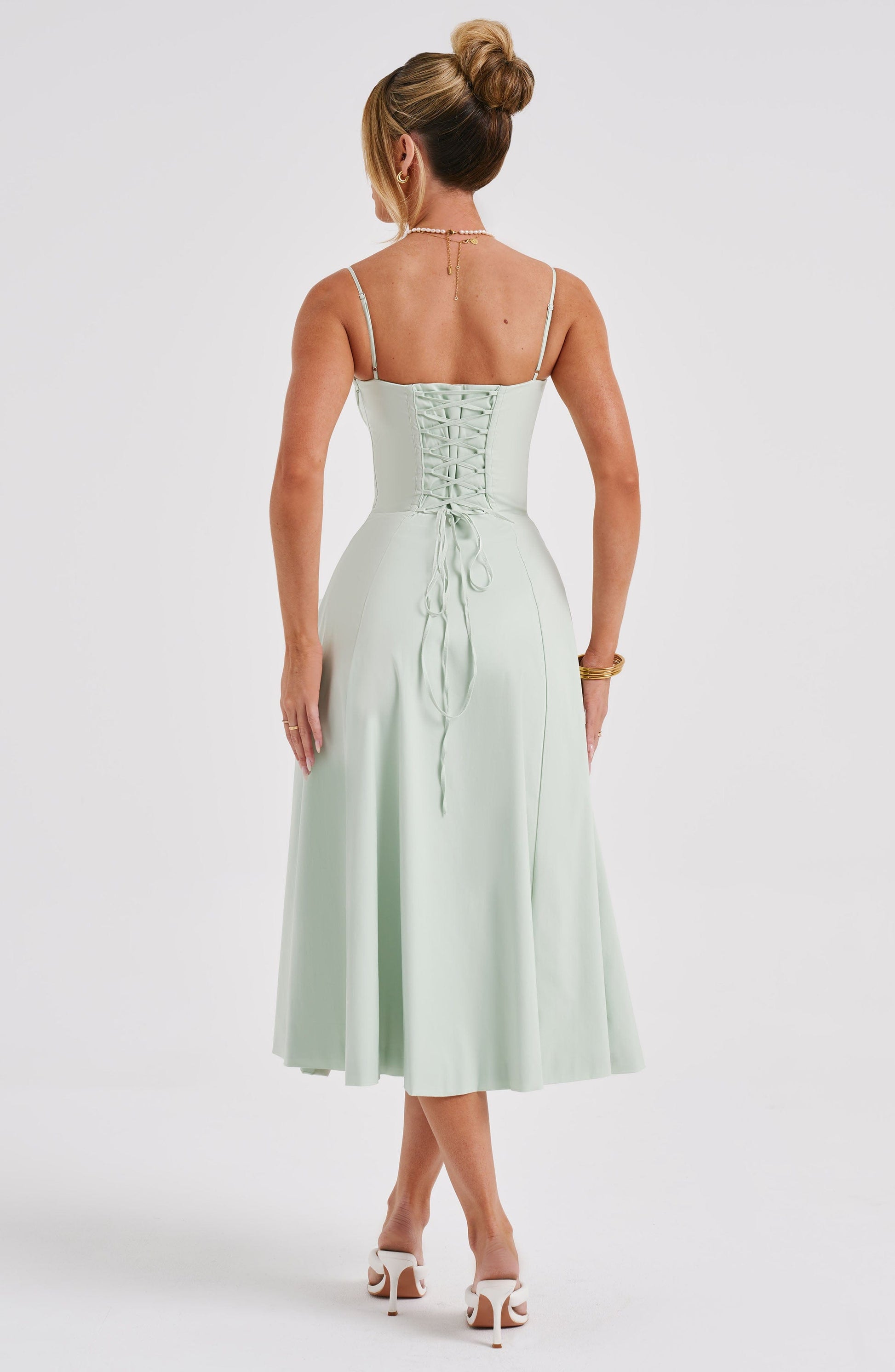 Deanna Midi Dress - Sage - Dress - DINIBLO 