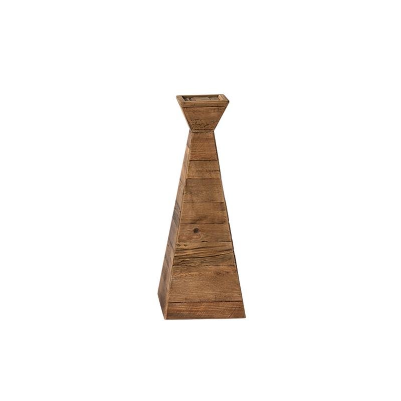 Brown Wood Candle Holder for Living Room Dining Room - Home Decor > Candle holders & Lanterns > Candles & Candle holders - DINIBLO 