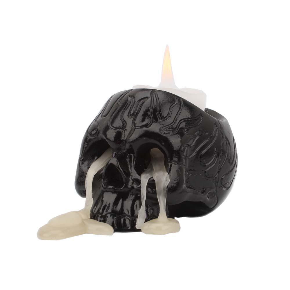 Skeleton Skull Candle Holder Tealight Cup Resin Candlestick Crafts Set of 2 - Home Decor > Candle holders & Lanterns > Candles & Candle holders - DINIBLO 