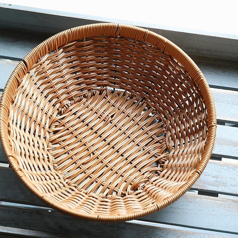 Natural Bowl Shaped Storage Basket Fruit Serving Trays - Organization > Storage Containers > Storage Baskets & Bins & Boxes - DINIBLO 