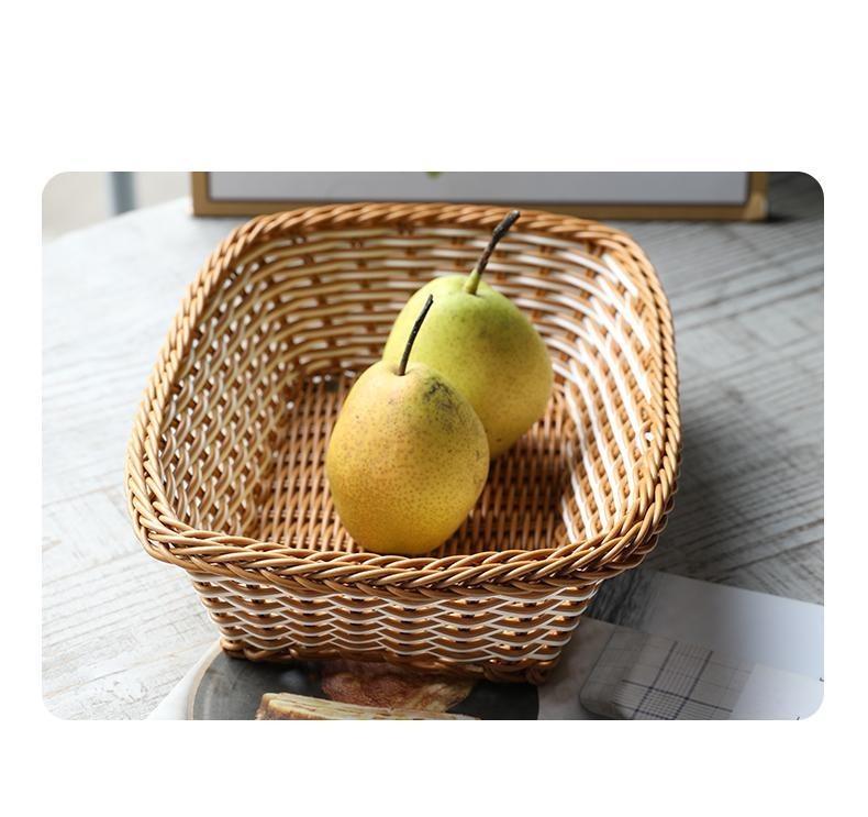 Square Storage Basket Food Hamper - Organization > Storage Containers > Storage Baskets & Bins & Boxes - DINIBLO 