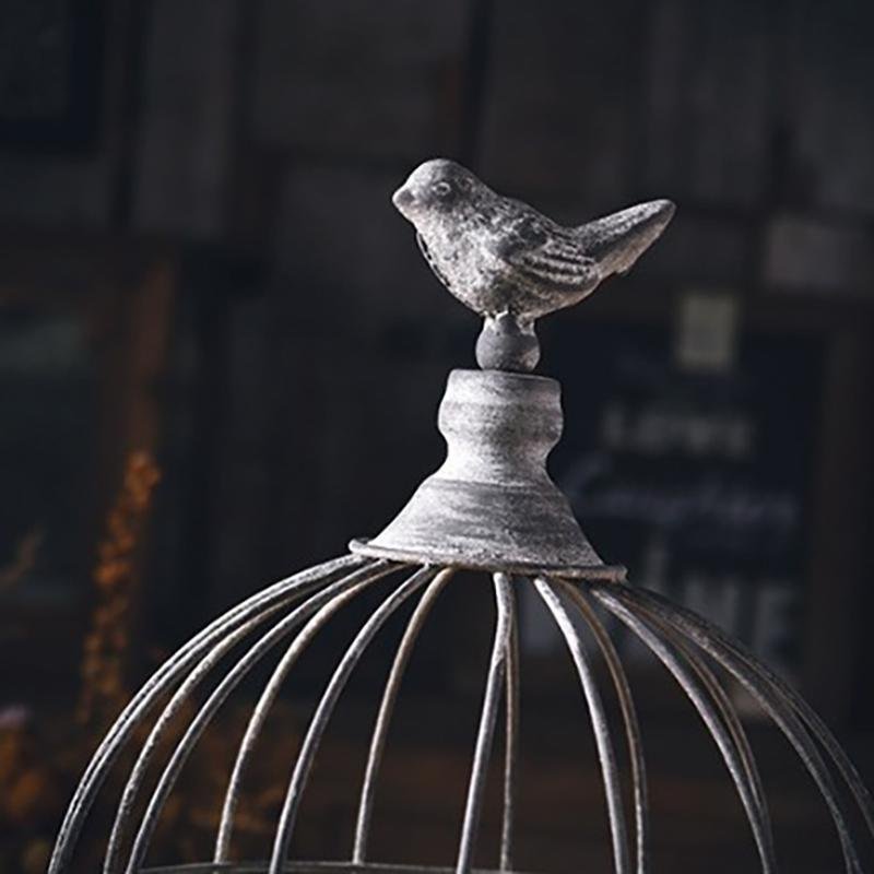 Iron Bird Cage Shaped Candle Holder - Home Decor > Candle holders & Lanterns > Candles & Candle holders - DINIBLO 