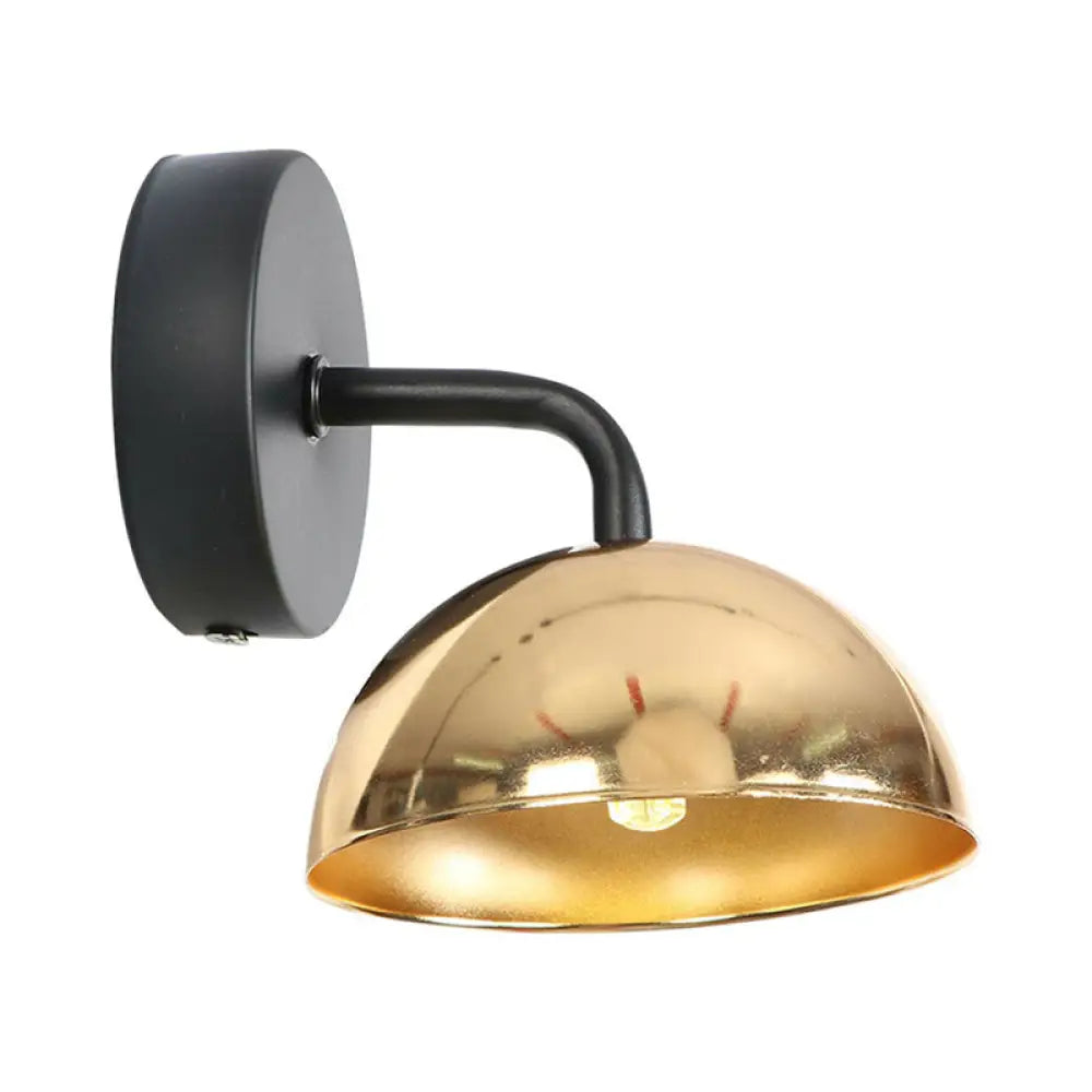 Dome Shade Wall Light with Arm - Loft Brass/Copper/Black Iron for Dining Room -  - DINIBLO 