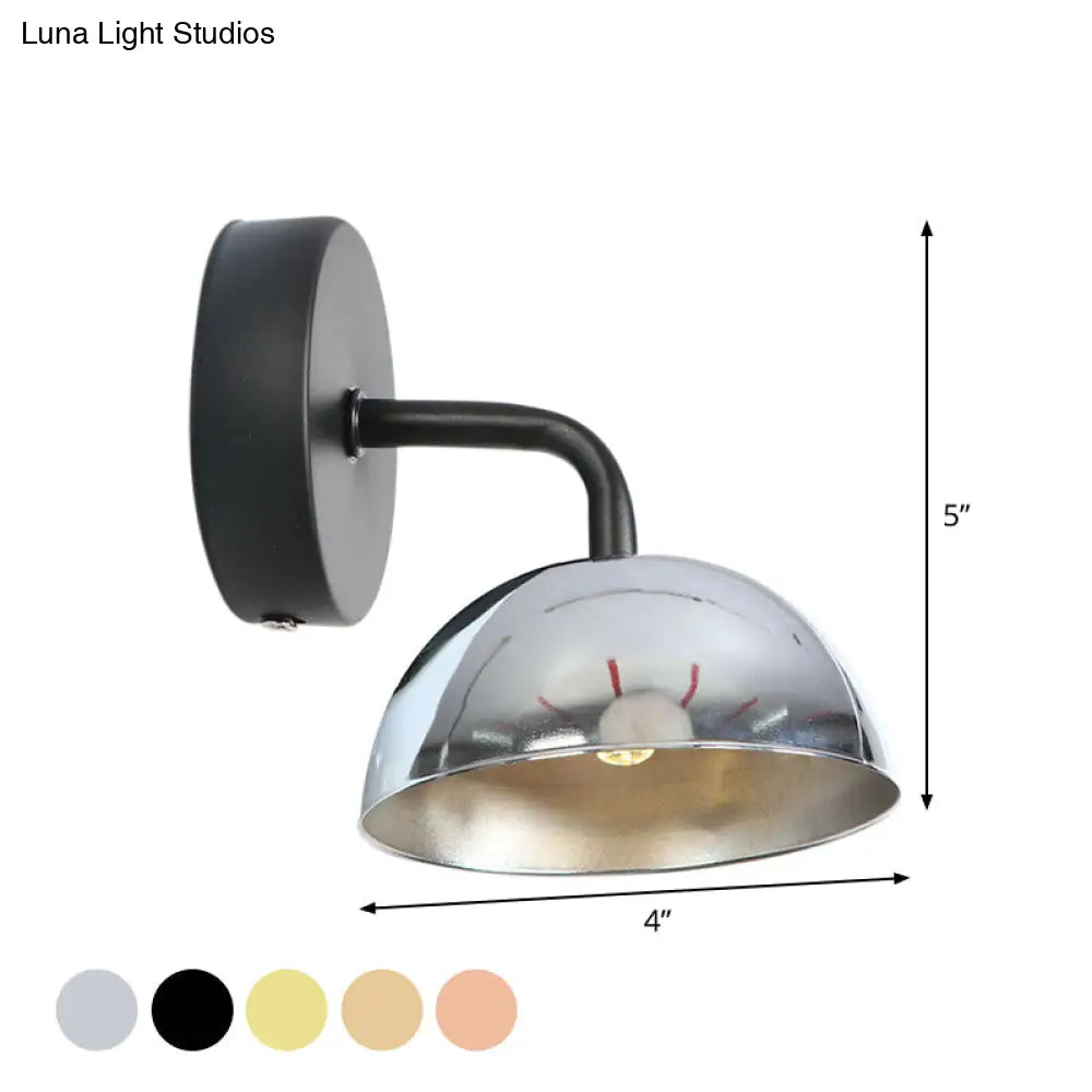 Dome Shade Wall Light with Arm - Loft Brass/Copper/Black Iron for Dining Room -  - DINIBLO 