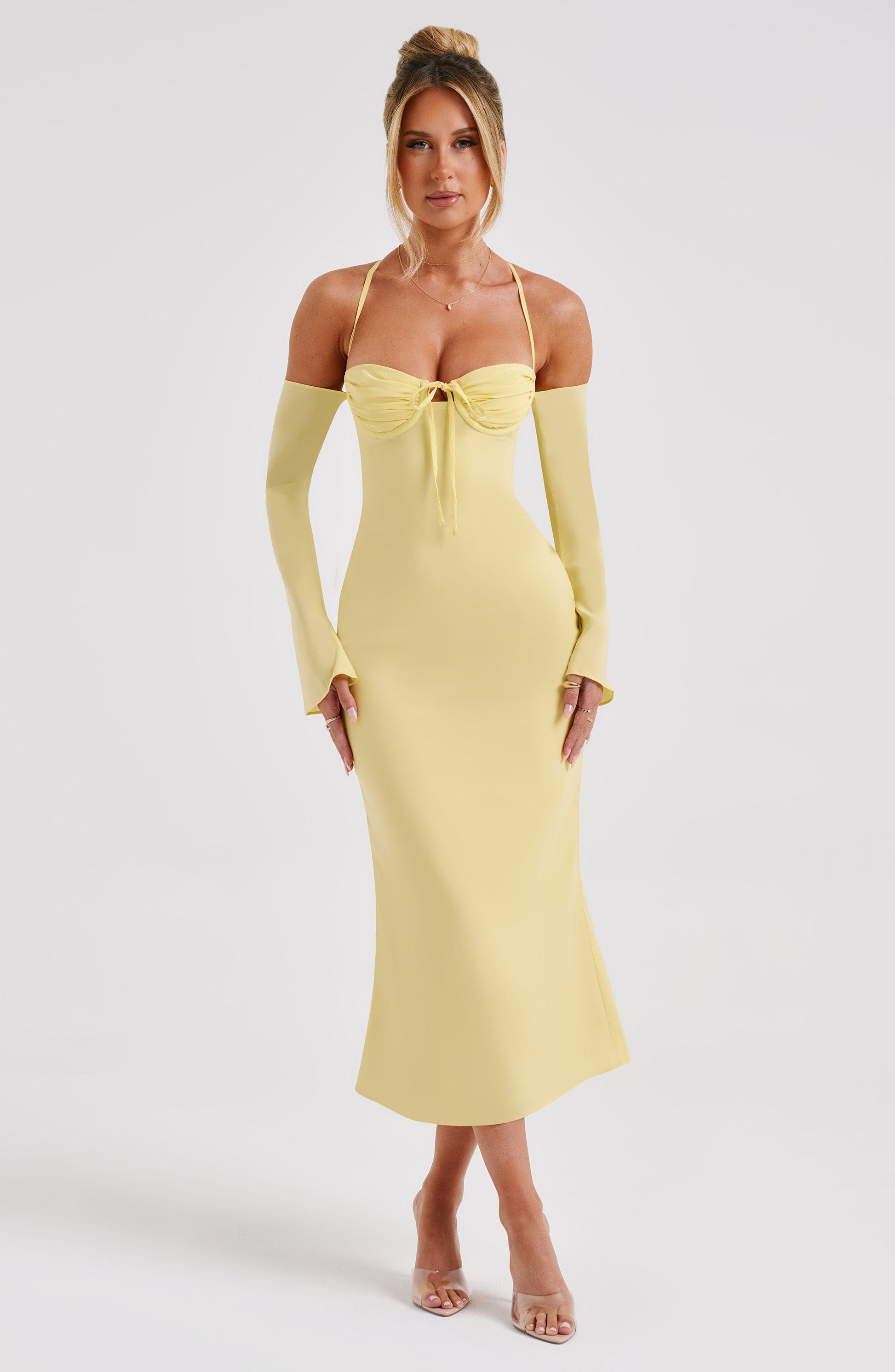 Dulce Midi Dress - Lemon - Dress - DINIBLO 