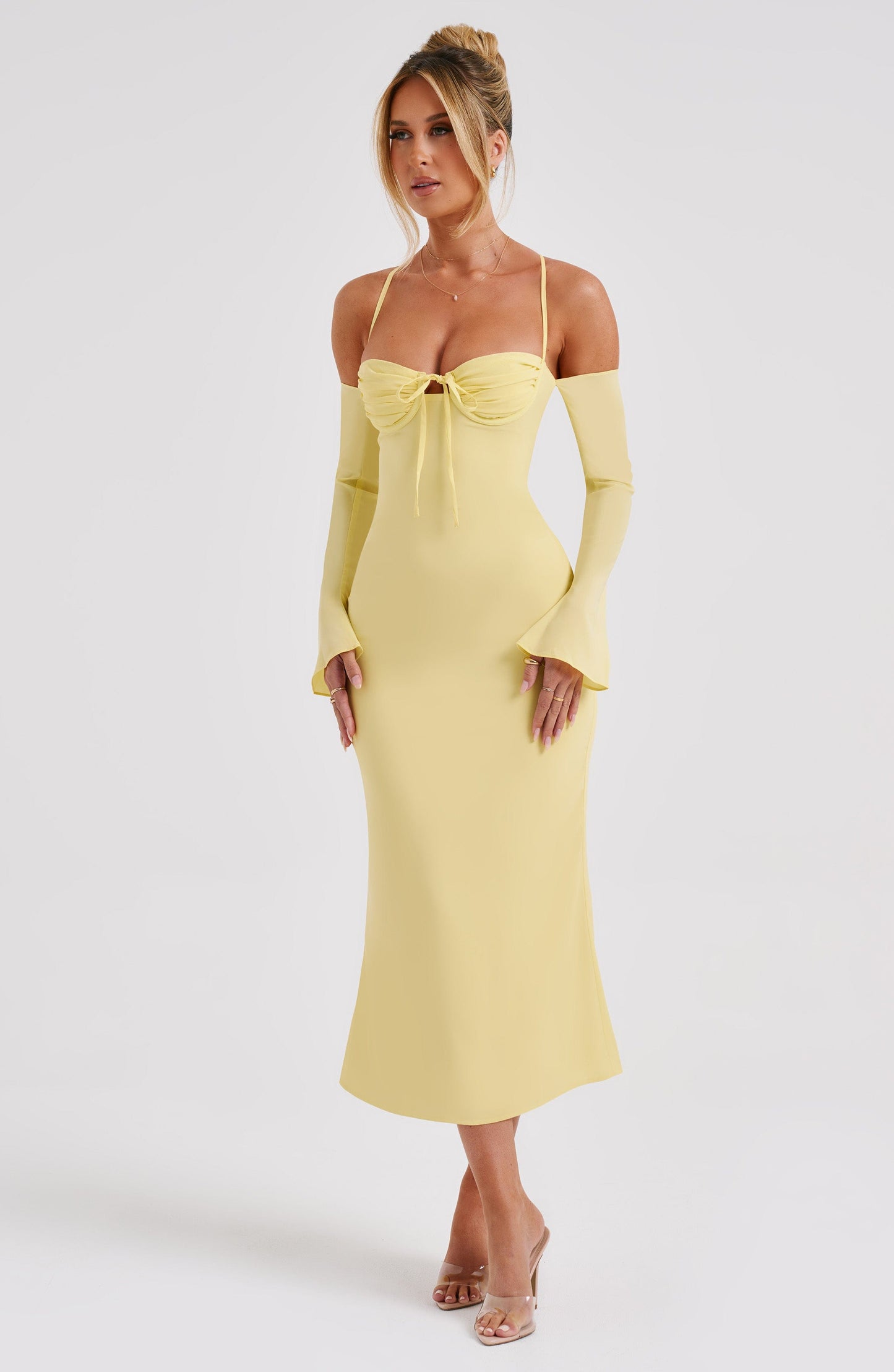 Dulce Midi Dress - Lemon - Dress - DINIBLO 