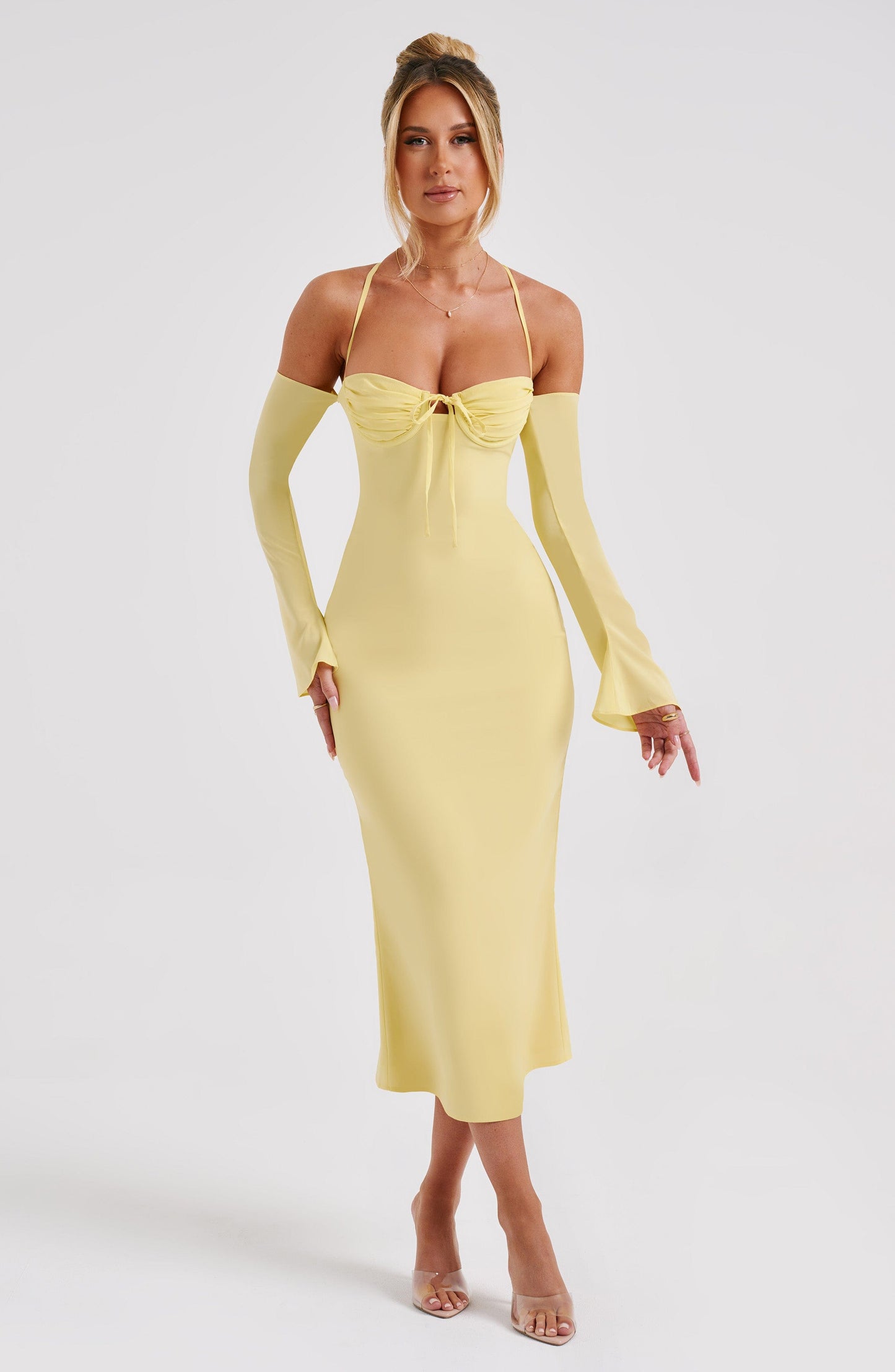 Dulce Midi Dress - Lemon - Dress - DINIBLO 