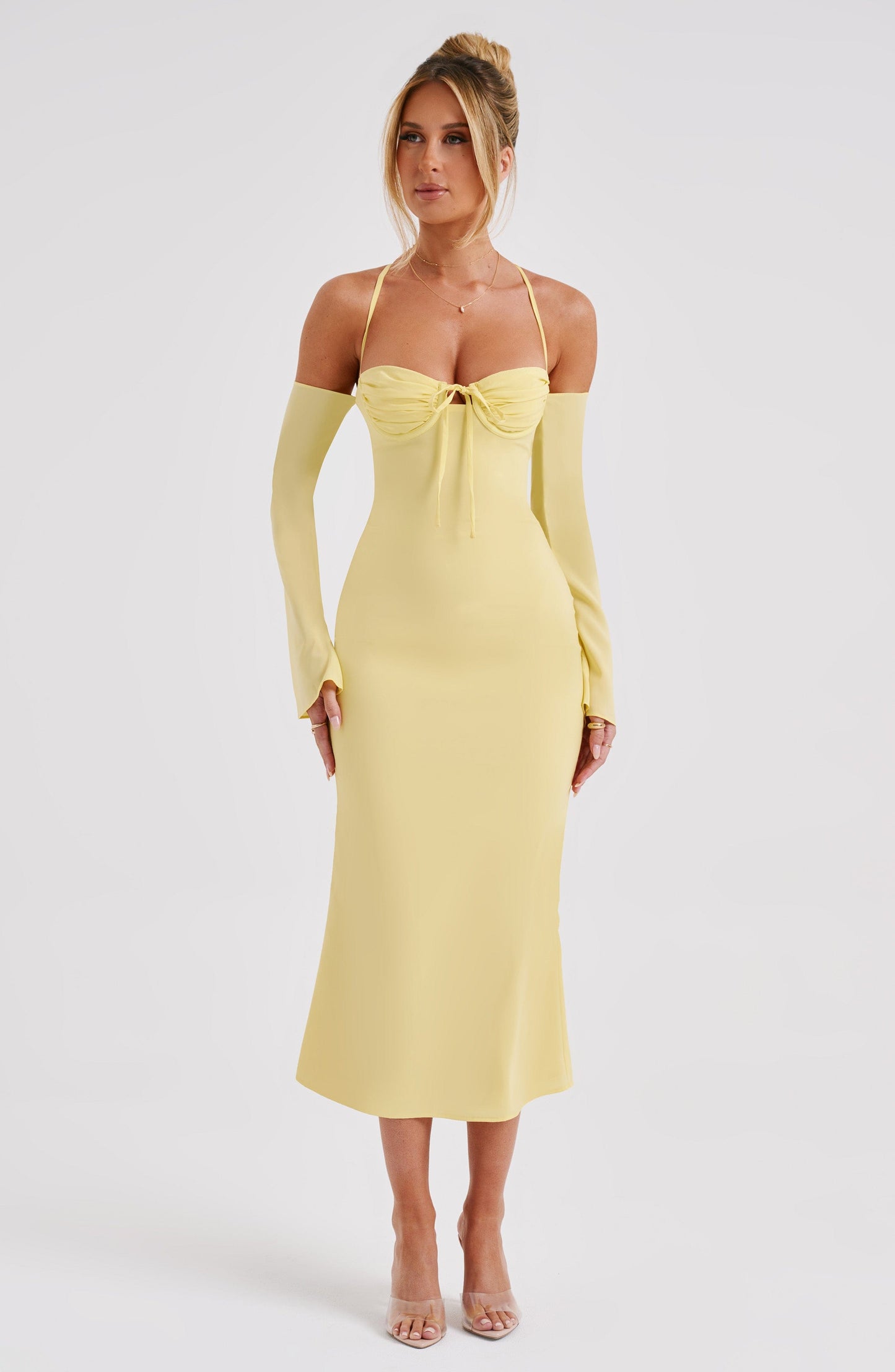 Dulce Midi Dress - Lemon - Dress - DINIBLO 