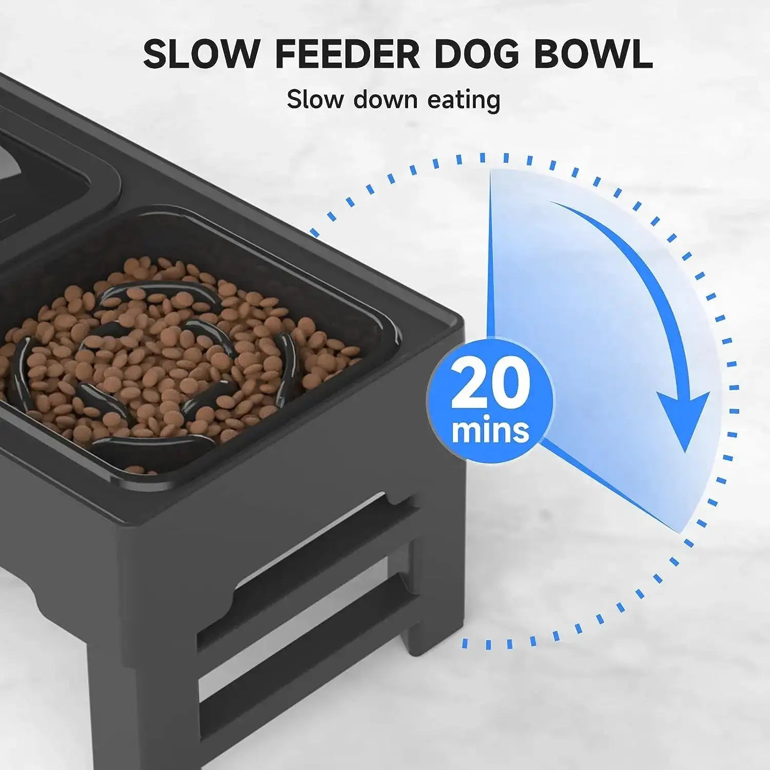 Adjustable Food and Water Bowl - Adjustable Food and Water Bowl - DINIBLO 