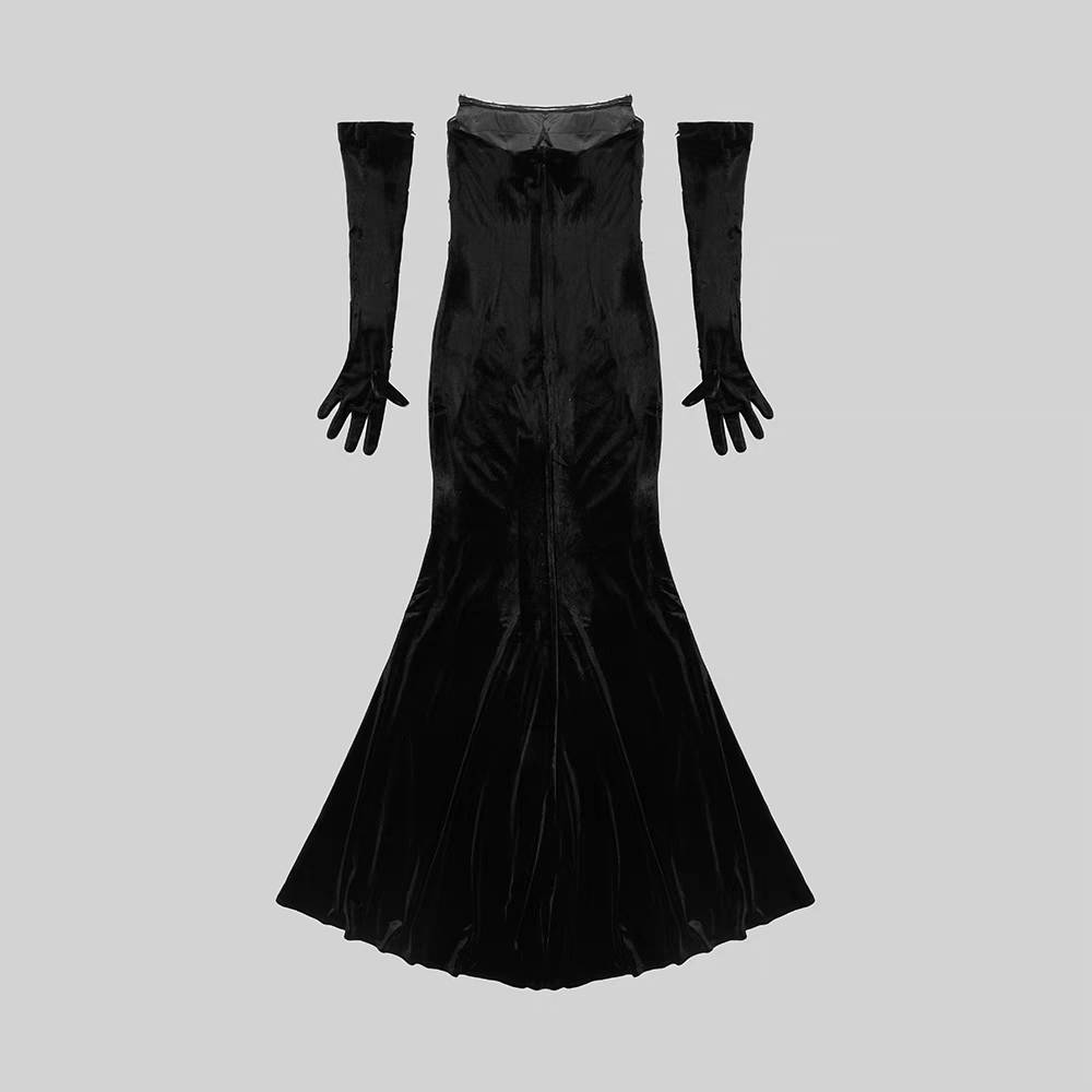 Luxury Crystal Velvet Dress - Ball Gowns - DINIBLO 