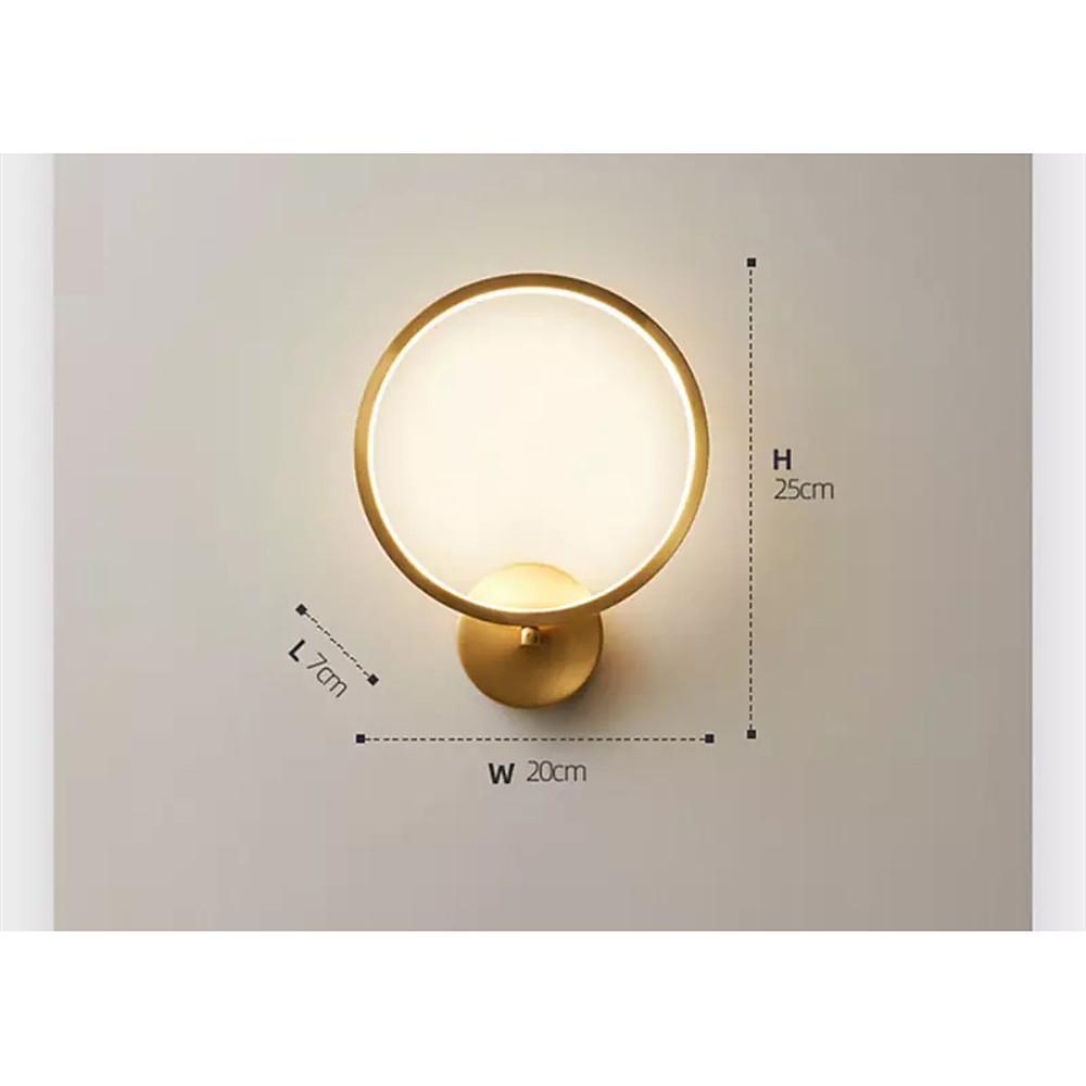 3-light Circular Copper LED Modern Flush Mount Lighting Ceiling Lights - Lighting > Ceiling lights > Semi-flush mount lighting - DINIBLO 