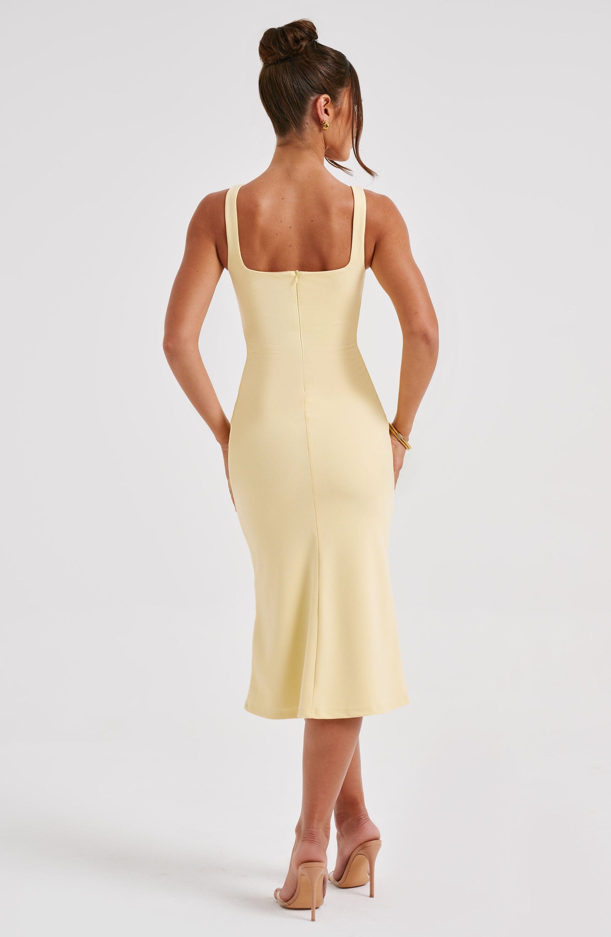 Elaine Midi Dress - Lemon - Dress - DINIBLO 