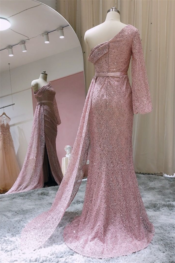 Elegant evening dresses with sleeves - Prom Dresses - DINIBLO 