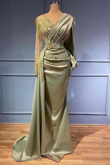 Elegant Evening Dresses with Sleeves Long Prom Dresses - Prom Dresses - DINIBLO 