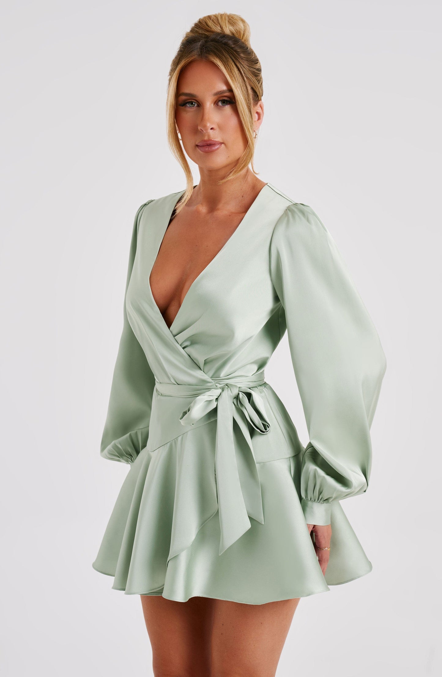 Ellis Mini Dress - Sage - Dress - DINIBLO 