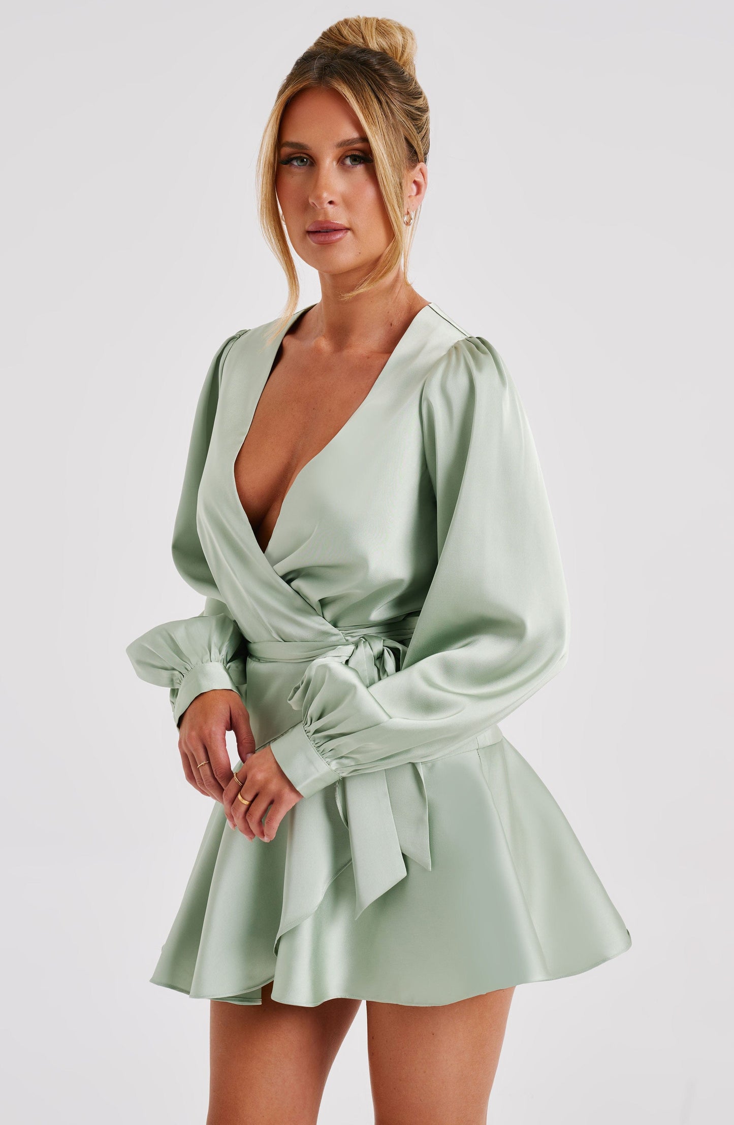 Ellis Mini Dress - Sage - Dress - DINIBLO 