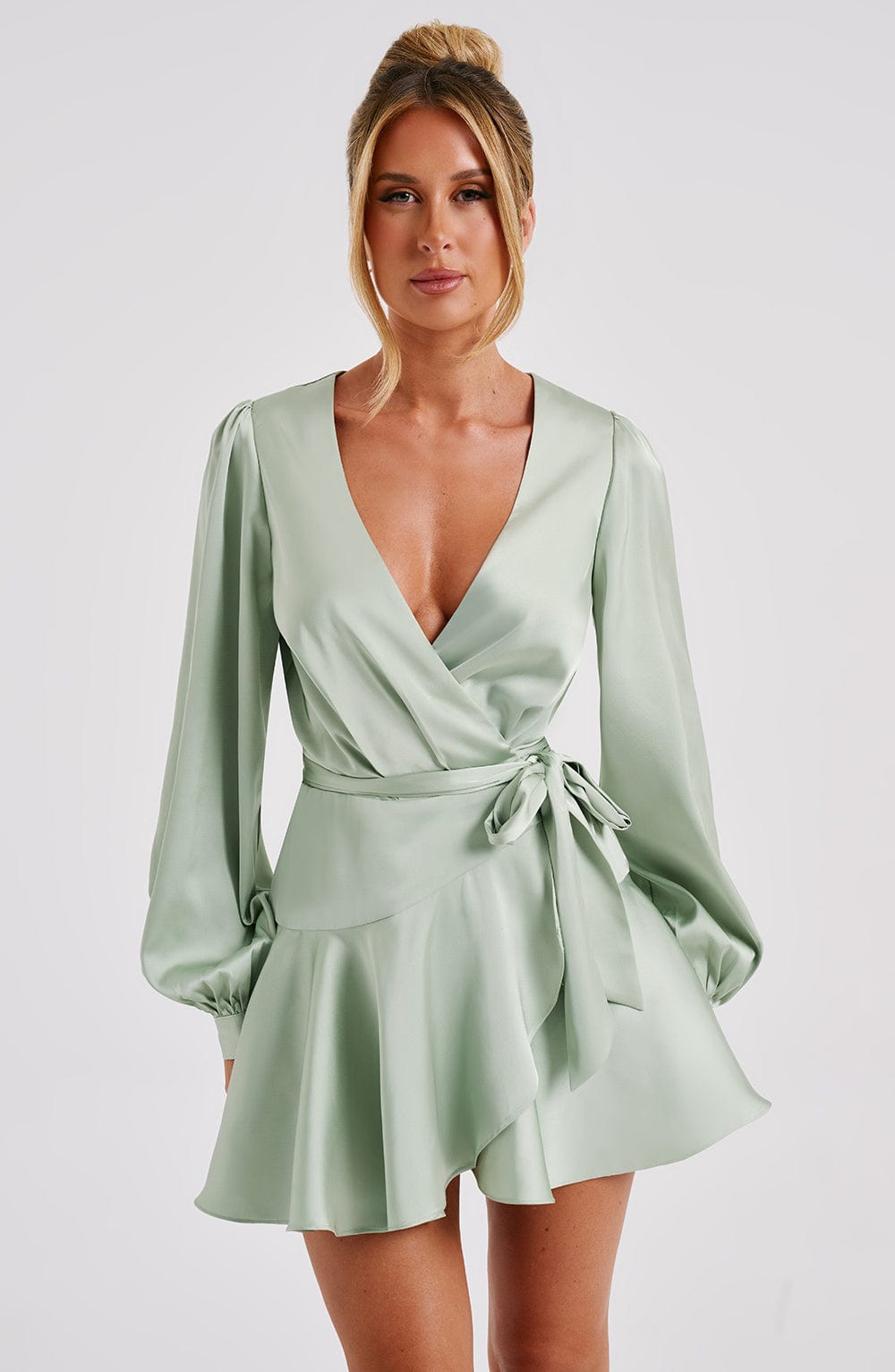 Ellis Mini Dress - Sage - Dress - DINIBLO 