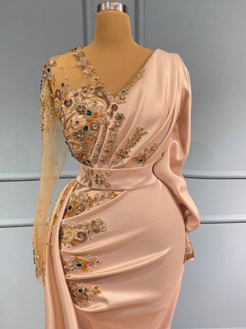 Evening Dresses Long With Sleeves Prom dresses in glitter - Prom Dresses - DINIBLO 