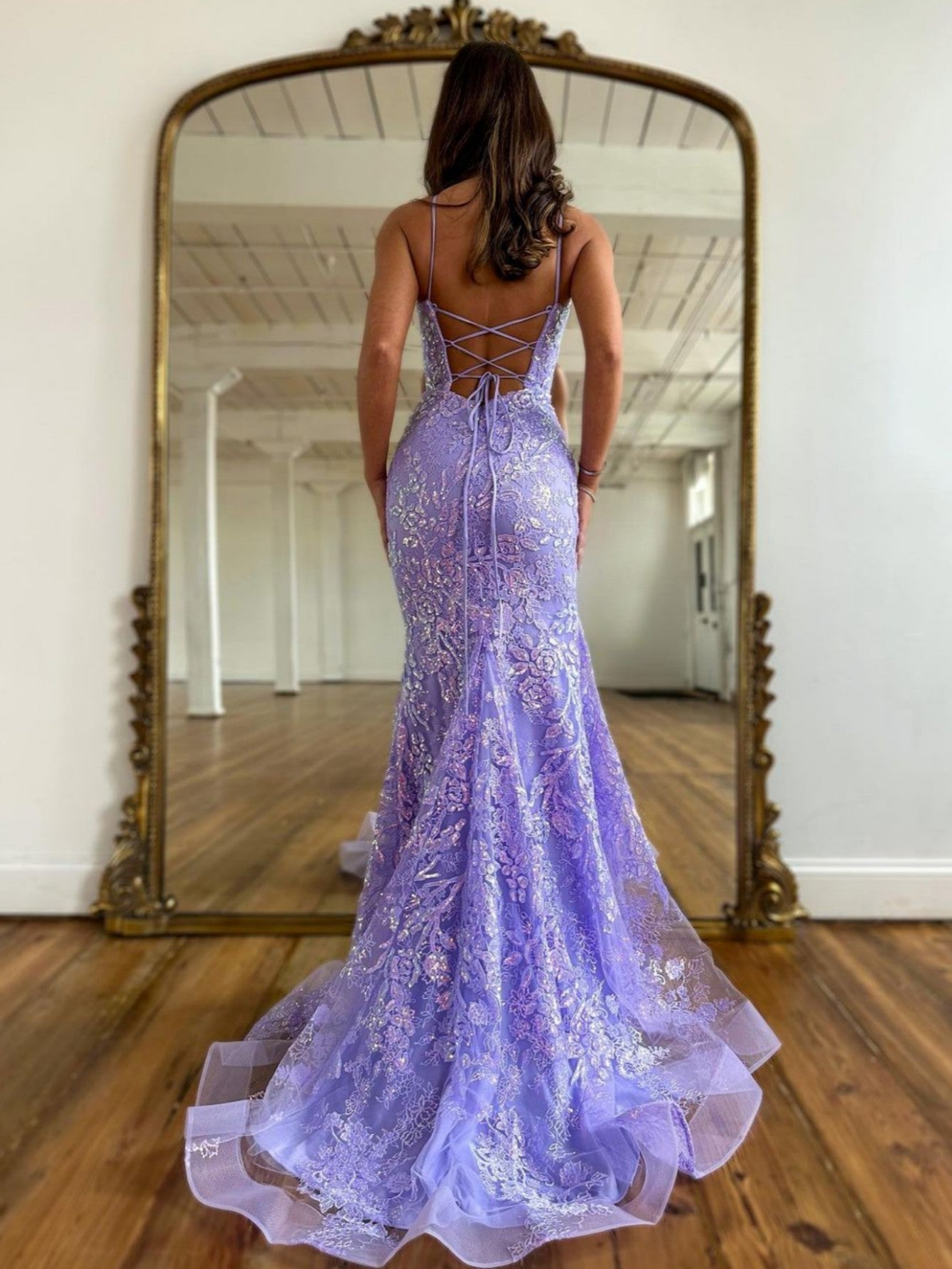 Sylvia |Mermaid Scoop Lace Prom Dress - Prom Dress - DINIBLO 