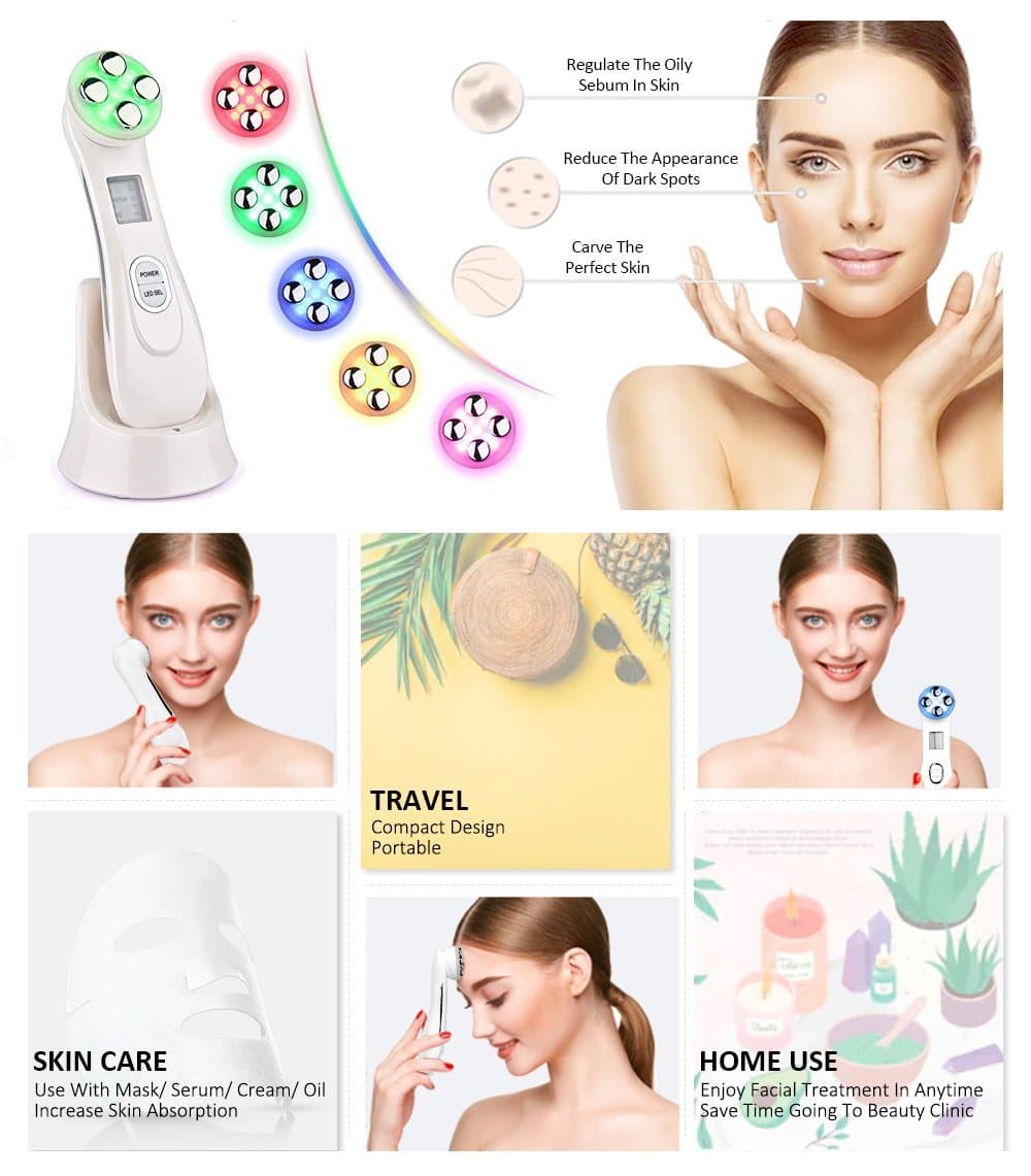 Facial LED Light Skin Rejuvenating Device - Beauty And Personal Care - DINIBLO 