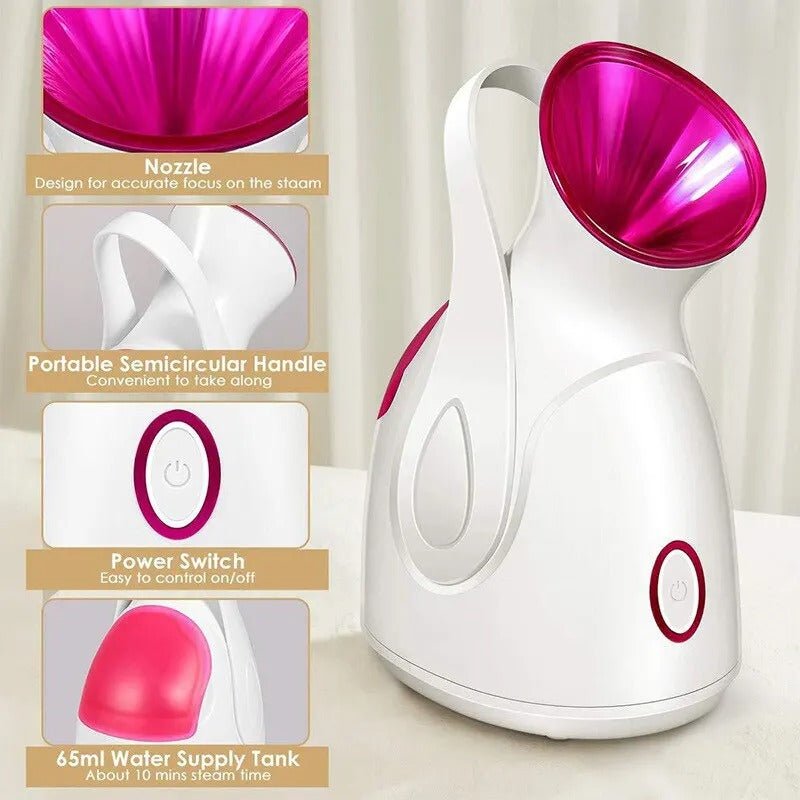 Facial Steamer Machine - Warm Mist Humidifier for Women Moisturizing Face Spa Steamer - Facial Steamer Machine - DINIBLO 