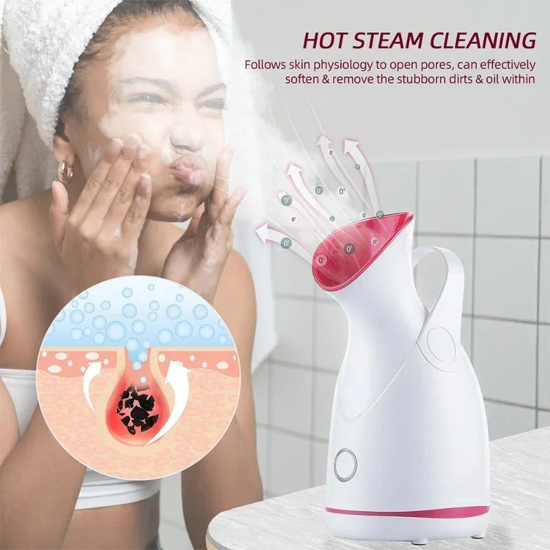 Facial Steamer Machine - Warm Mist Humidifier for Women Moisturizing Face Spa Steamer - Facial Steamer Machine - DINIBLO 