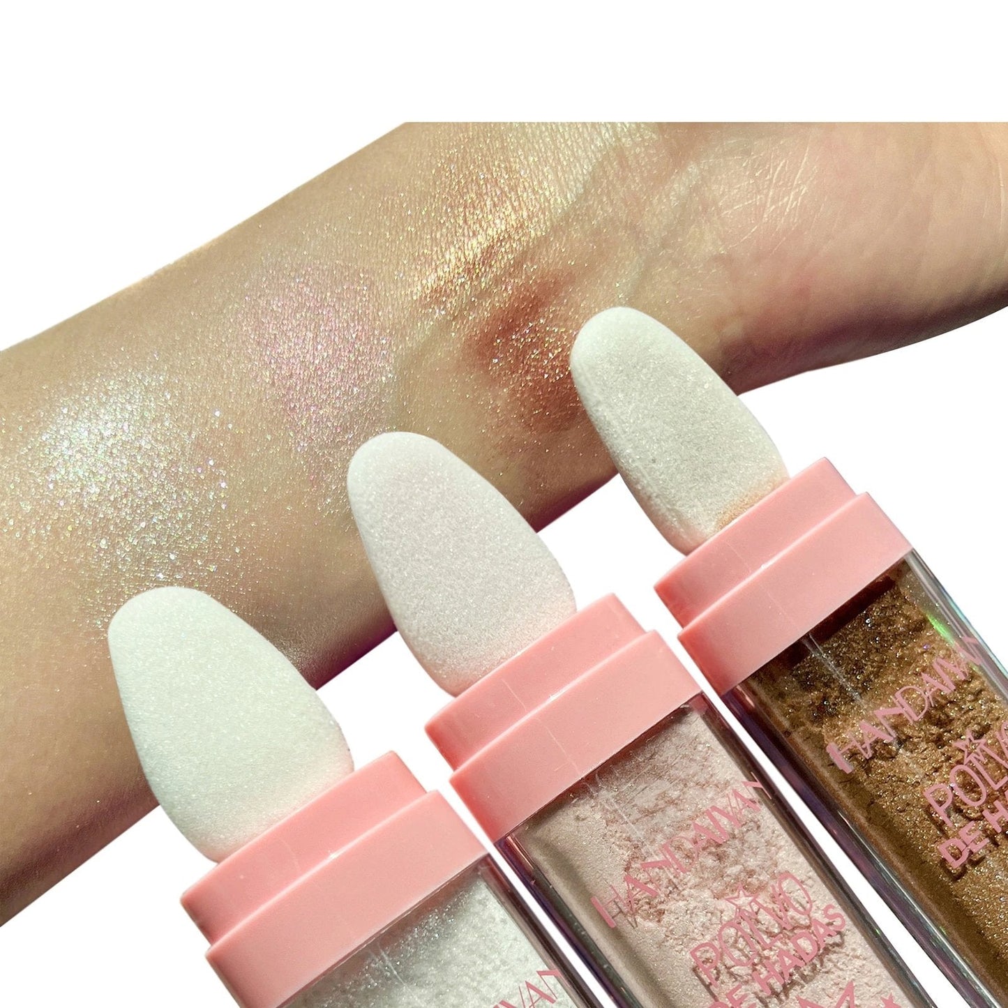 Fairy Dust Highlighter - 3 Color Polvo De Hadas Fairy Highlight Patting Powder - Beauty And Personal Care - DINIBLO 