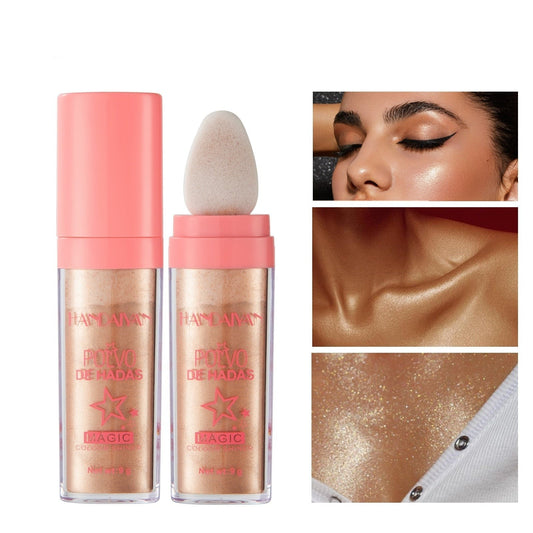 Fairy Dust Highlighter - 3 Color Polvo De Hadas Fairy Highlight Patting Powder - Beauty And Personal Care - DINIBLO 