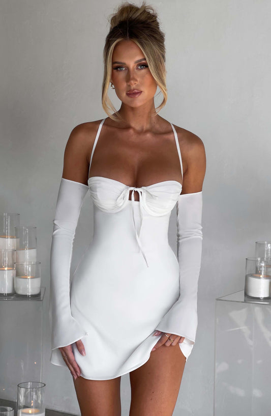 Fiona Mini Dress - Ivory - Dress - DINIBLO 