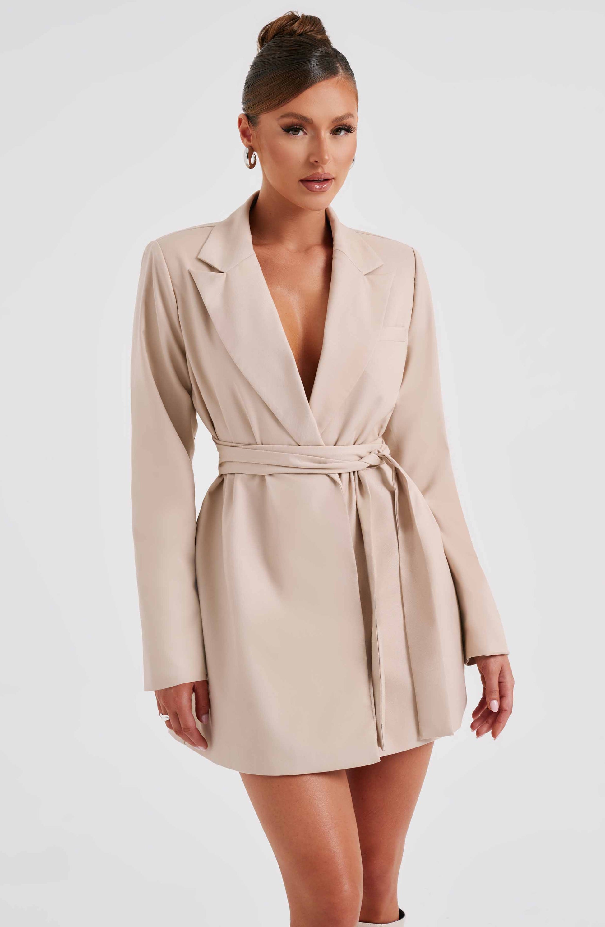 Heather Suit Dress - Beige - Dress - DINIBLO 