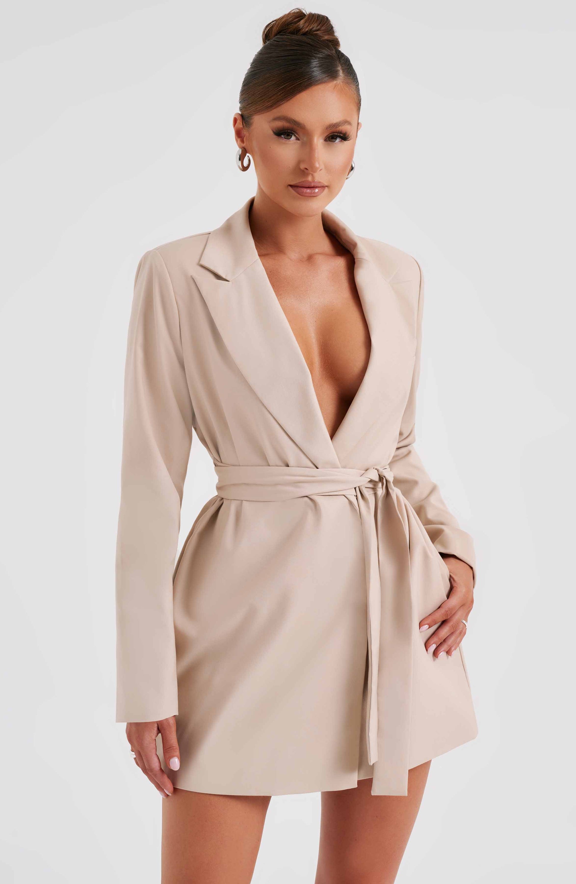 Heather Suit Dress - Beige - Dress - DINIBLO 